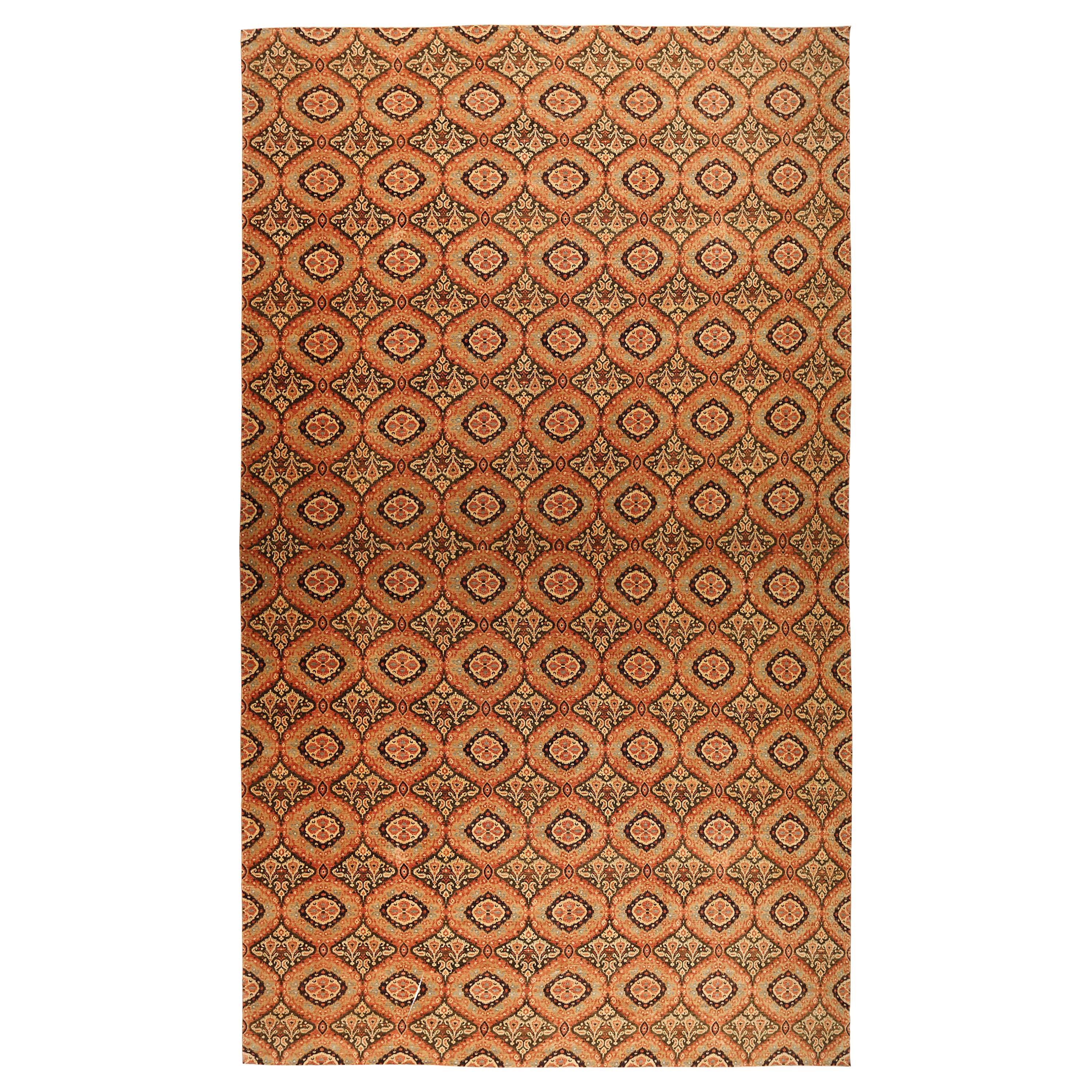 New Afghan Area Rug Transitional Design