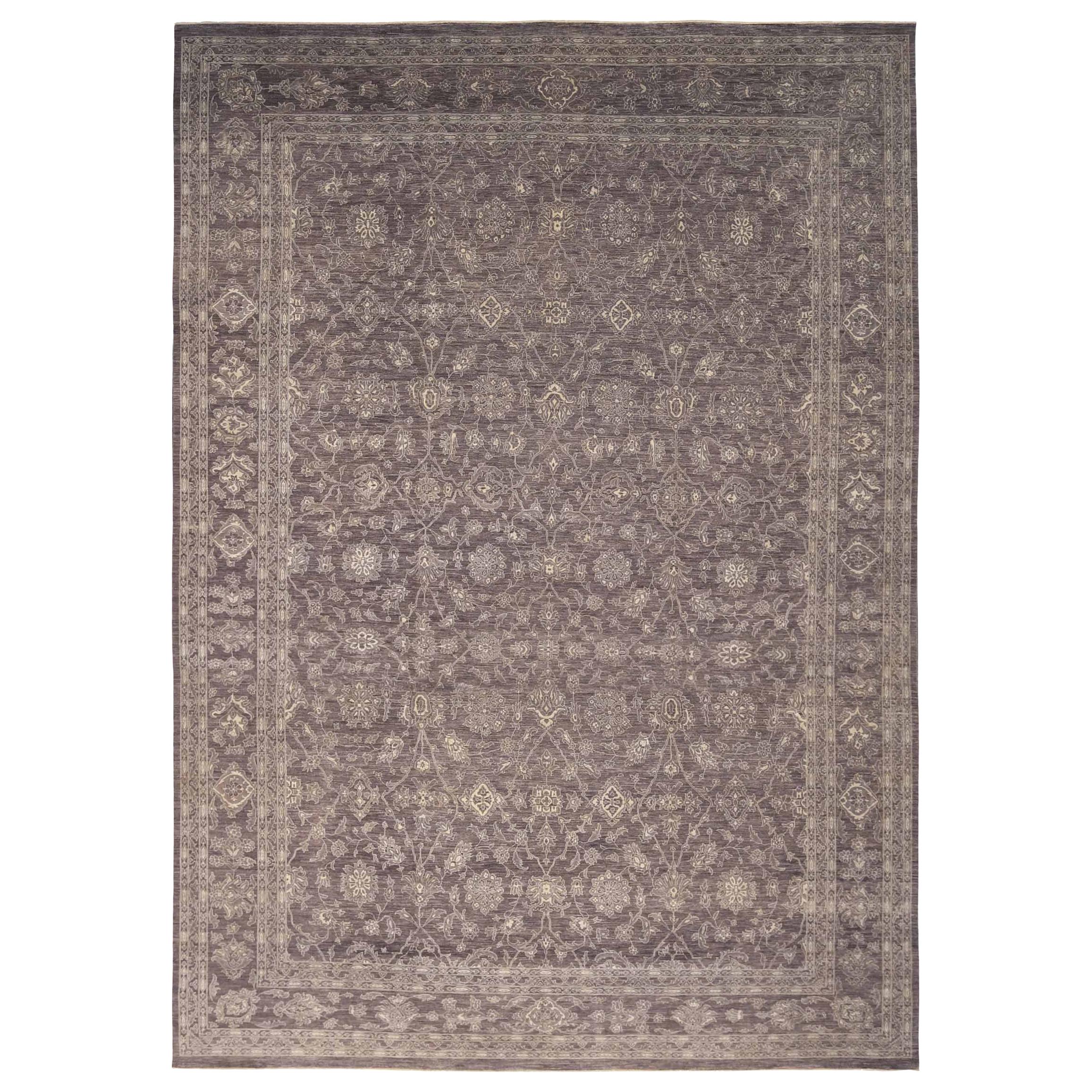 New Afghan Area Rug Transitional Design For Sale at 1stDibs