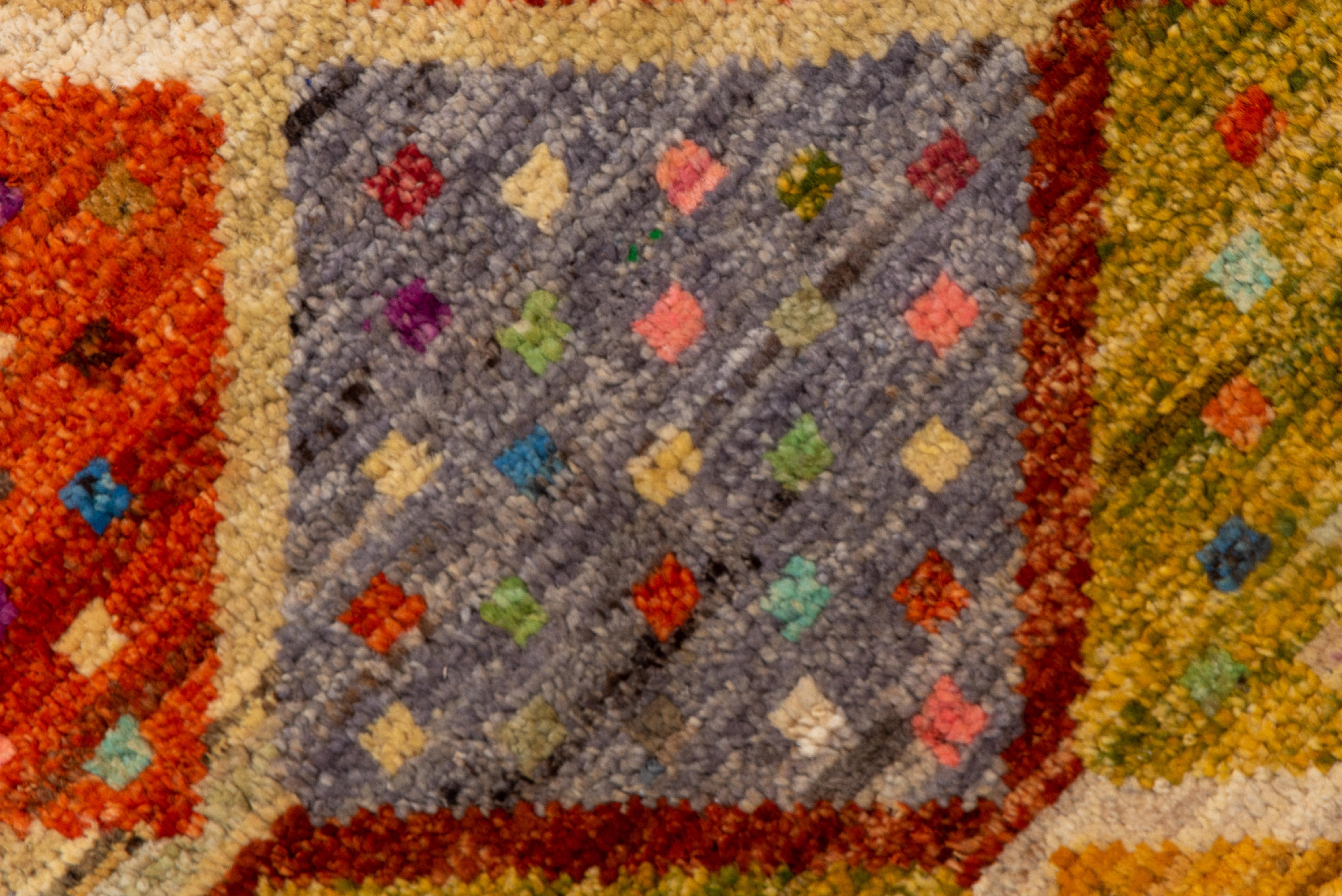 Hand-Knotted New Afghan Gabbeh Rug