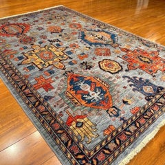 &New afghan Karajeh Tribal handgeknüpfter Wollteppich, 4' x 6'1"