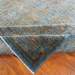 New Afghan Mamluk-Style Medallion Rug, Hand-Knotted Wool, 9'3"x12'