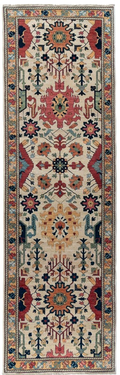 &New, handgeknüpfter Woll-Läufer aus dem afghanischen Nordwesten, 3'x9'9"