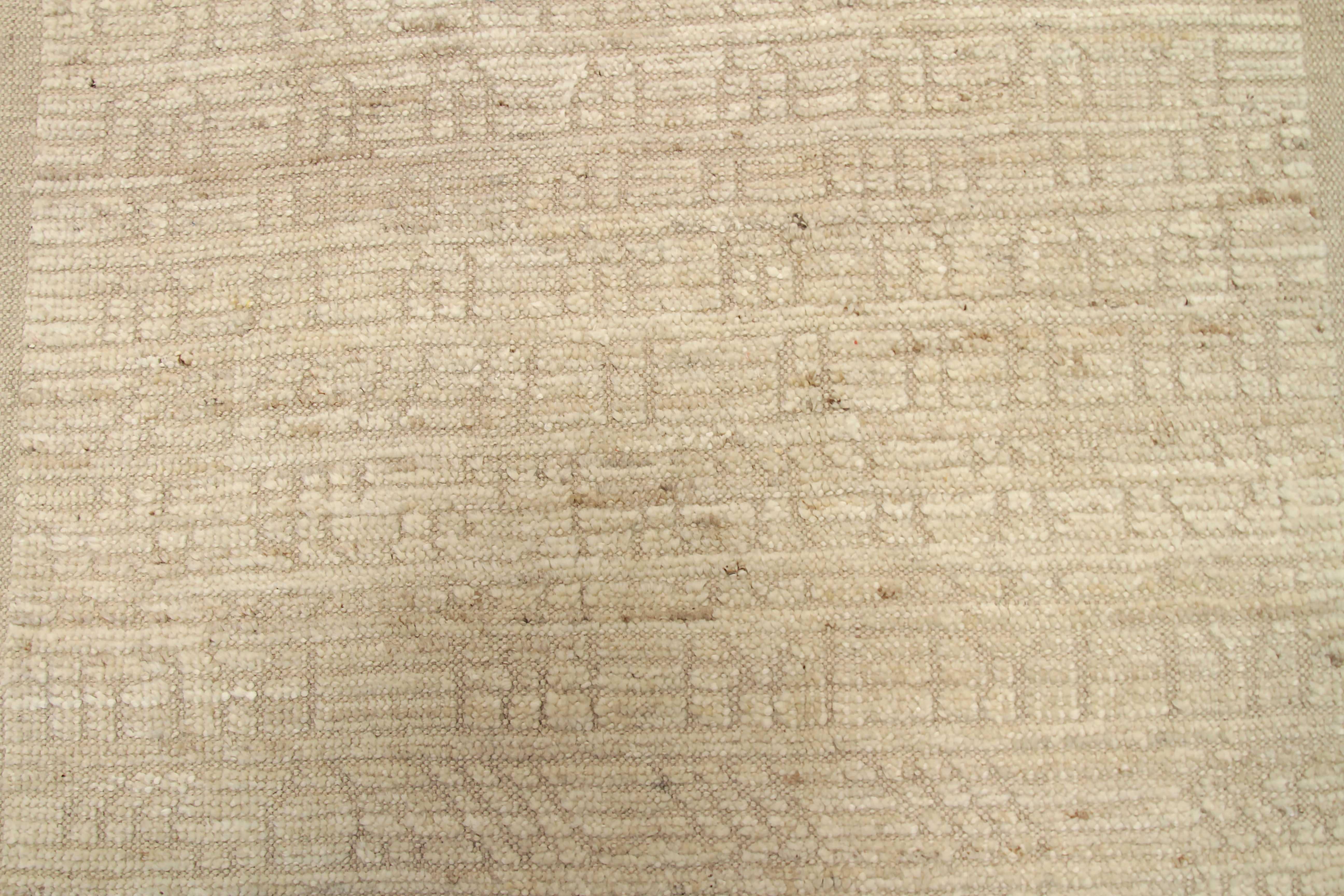 Alfombra Corredera Marroquí Afganistán Circa 1990 - Lana Diseño Marfil - 92300 en Excelente estado para la venta en Dallas, TX