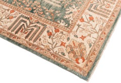 Afghan Transitional Hand Knotted Wool Rug with Muted Colors
