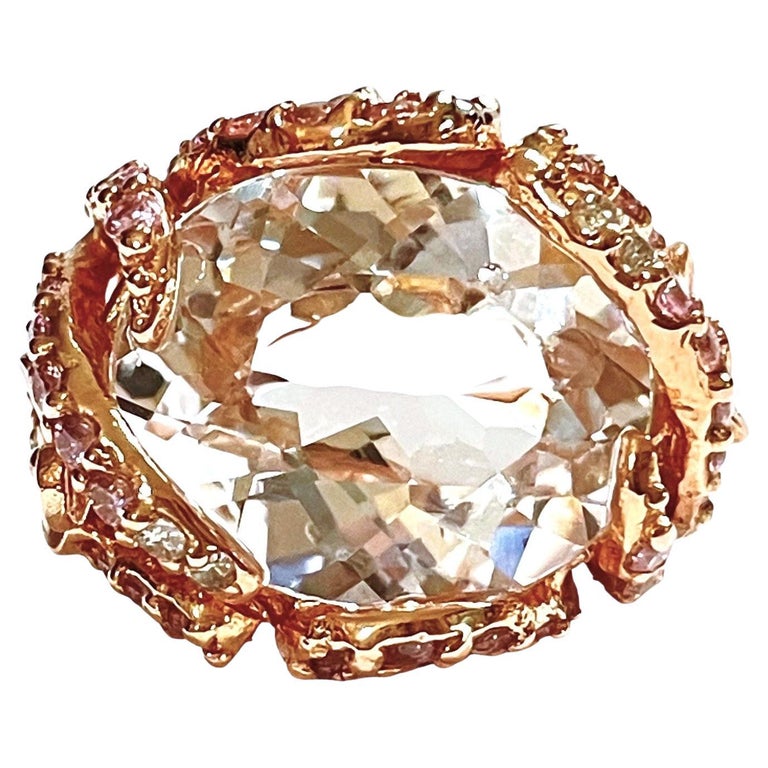 Bague fleur de lotus en laiton et pierre de lune - Mosaik bijoux