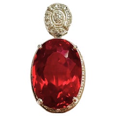 New African 23.0 Ct Red Topaz
White Sapphire Sterling Pendant New African 23.0 Ct Red Topaz
White Sapphire Sterling Pendant