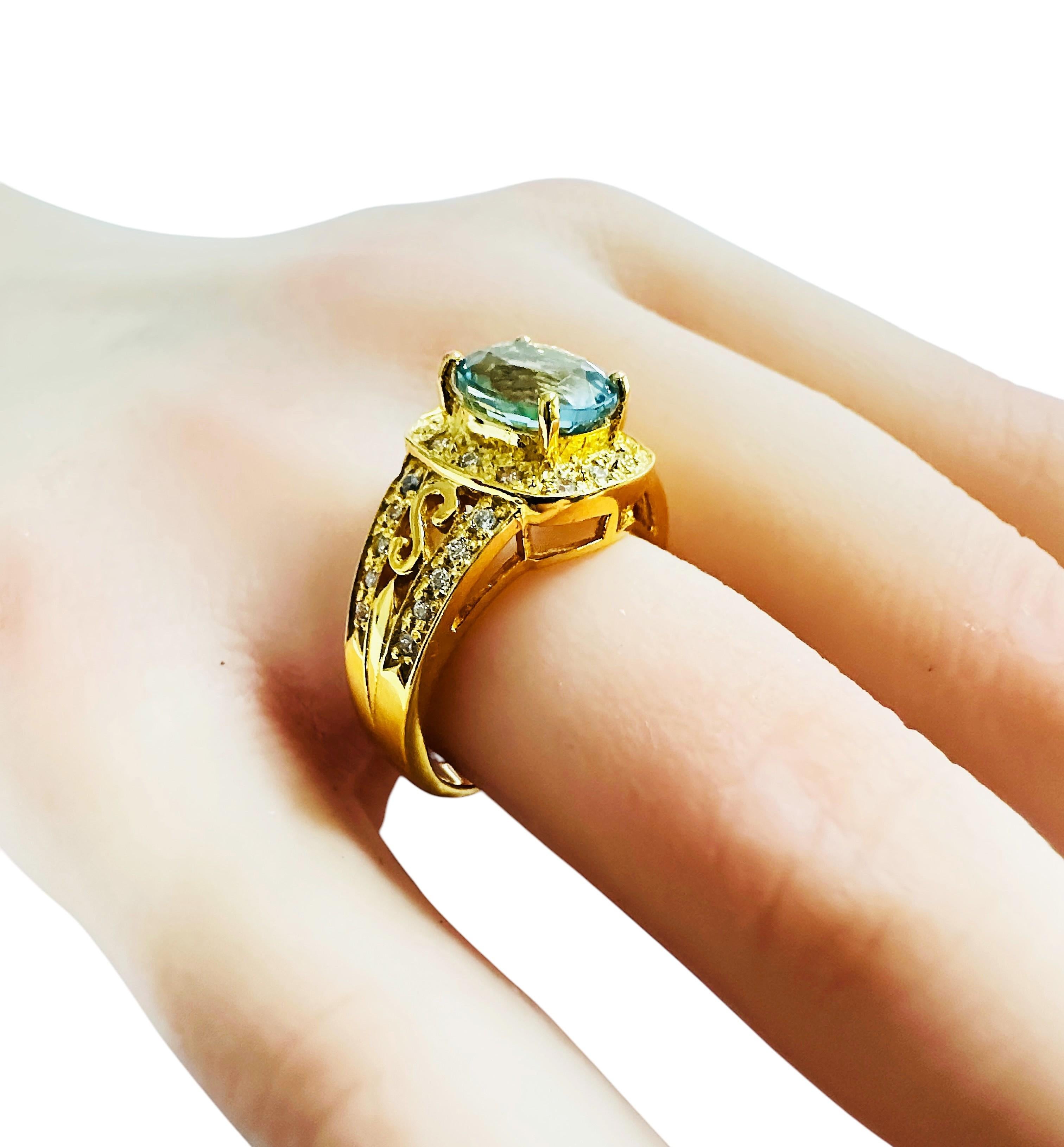 Nuevo Anillo de oro de ley con zafiro verde de 3.13 quilates y zafiro talla diamante R en Nuevo estado para la venta en Eagan, MN