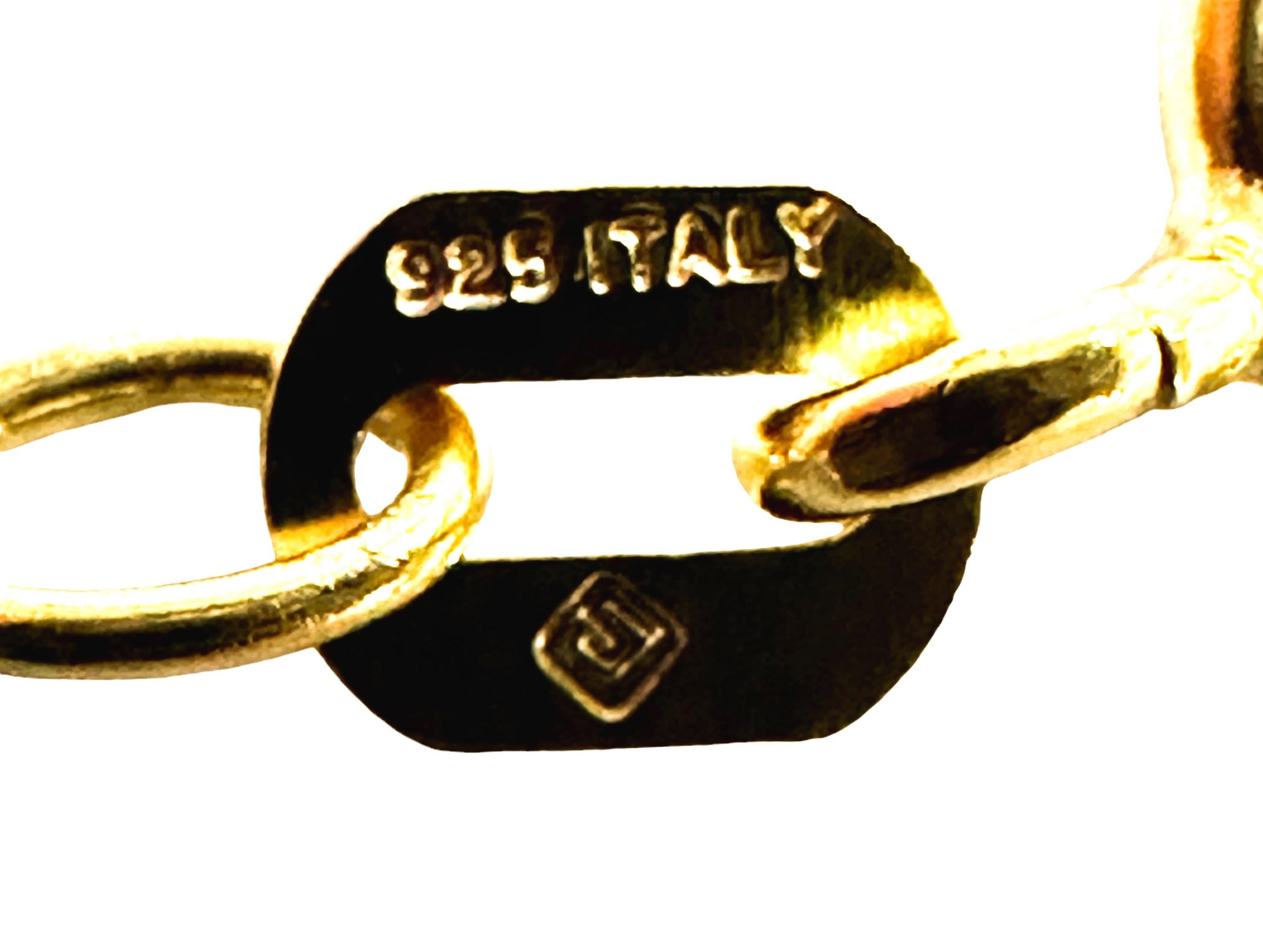 Neu, afrikanische Halskette aus vergoldetem Sterling mit 5,20 Karat rosa, lila Saphir und gelbgoldetem Saphir 1
