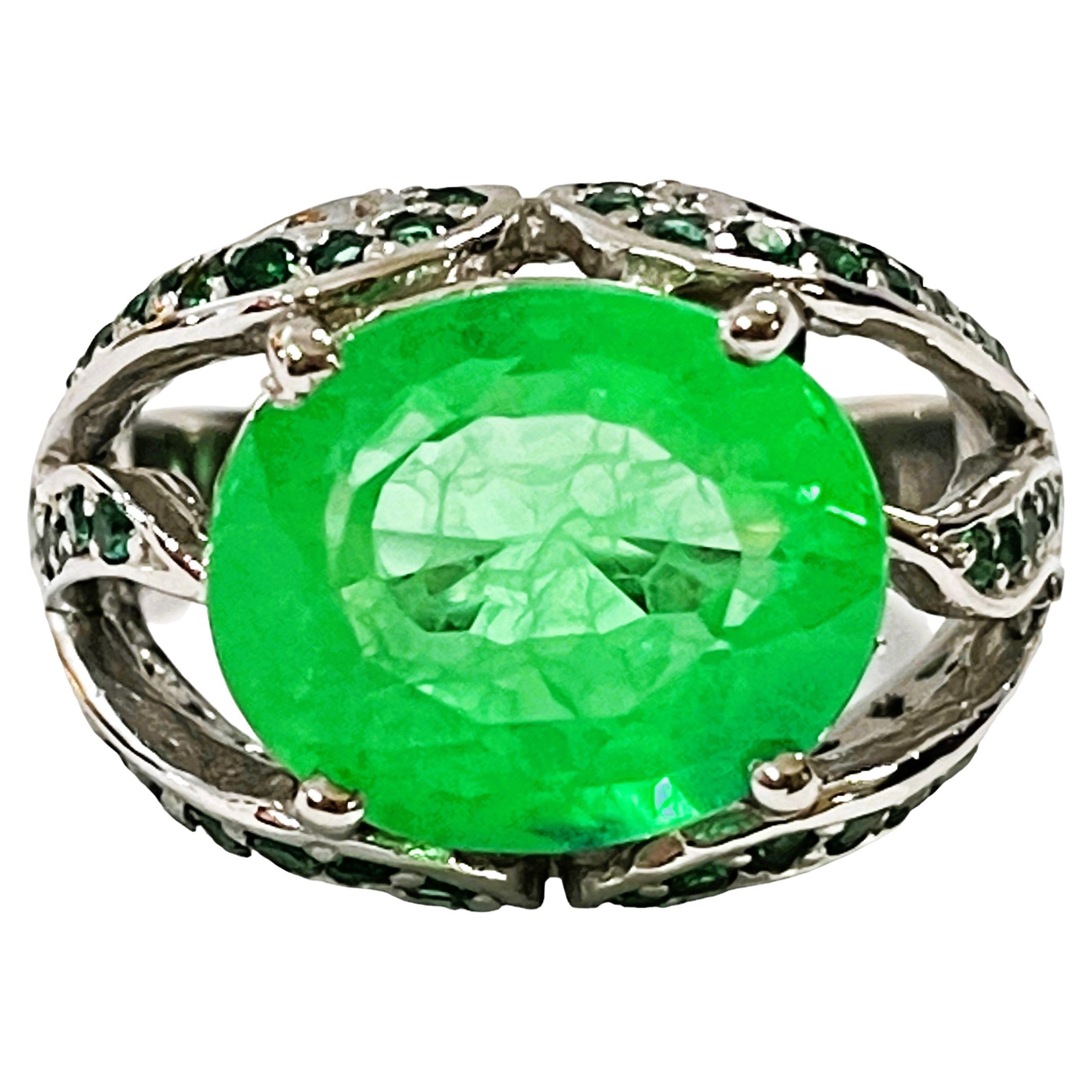 New African 7 60 Carat Emerald Green Garnet Sapphire And Tsavorite new-african-7-60-carat-emerald-green-garnet-sapphire-and-tsavorite