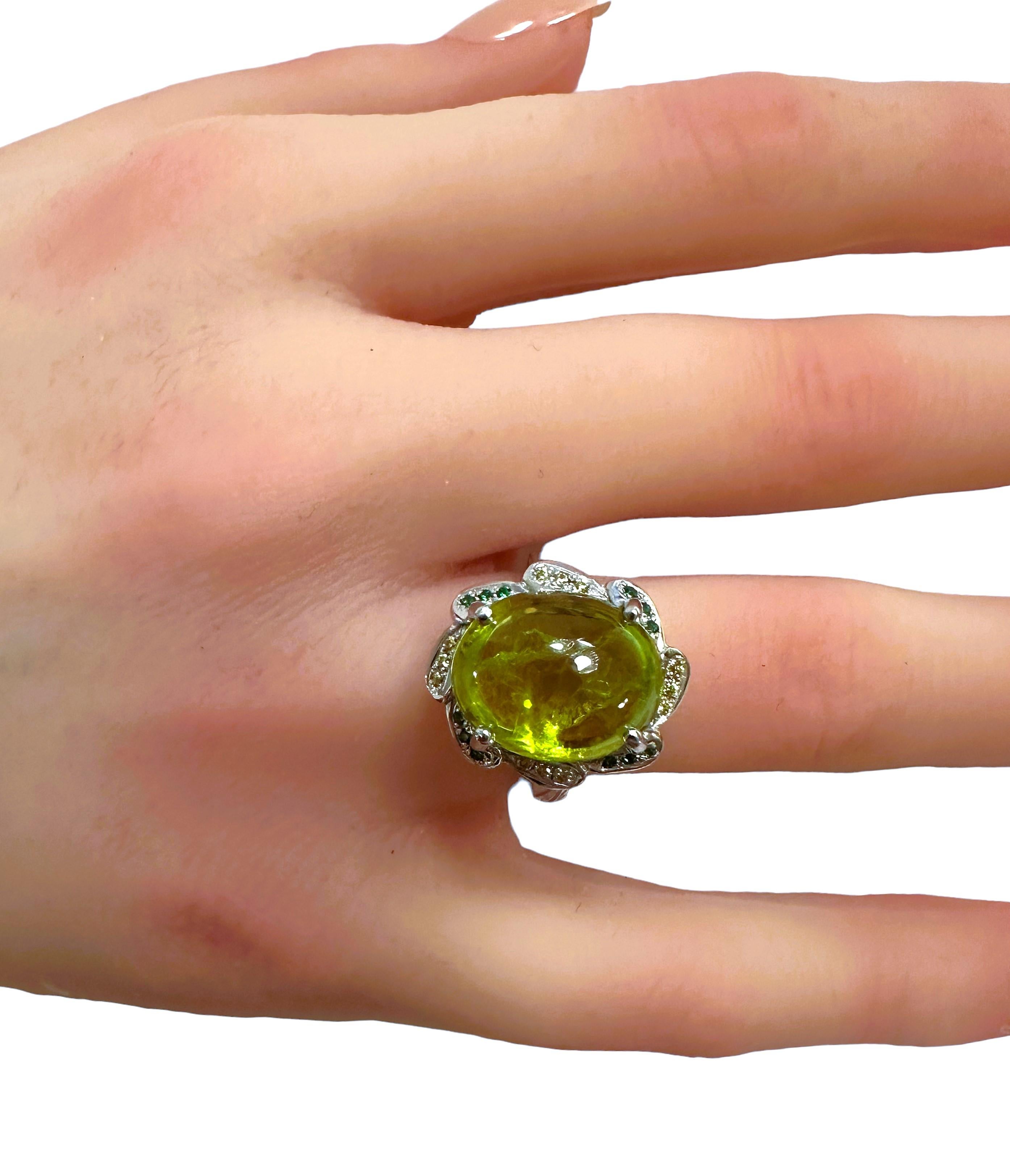 Donna New African 9,9 ct Greene & Greene & Greene e zaffiro placcato oro Anello in argento