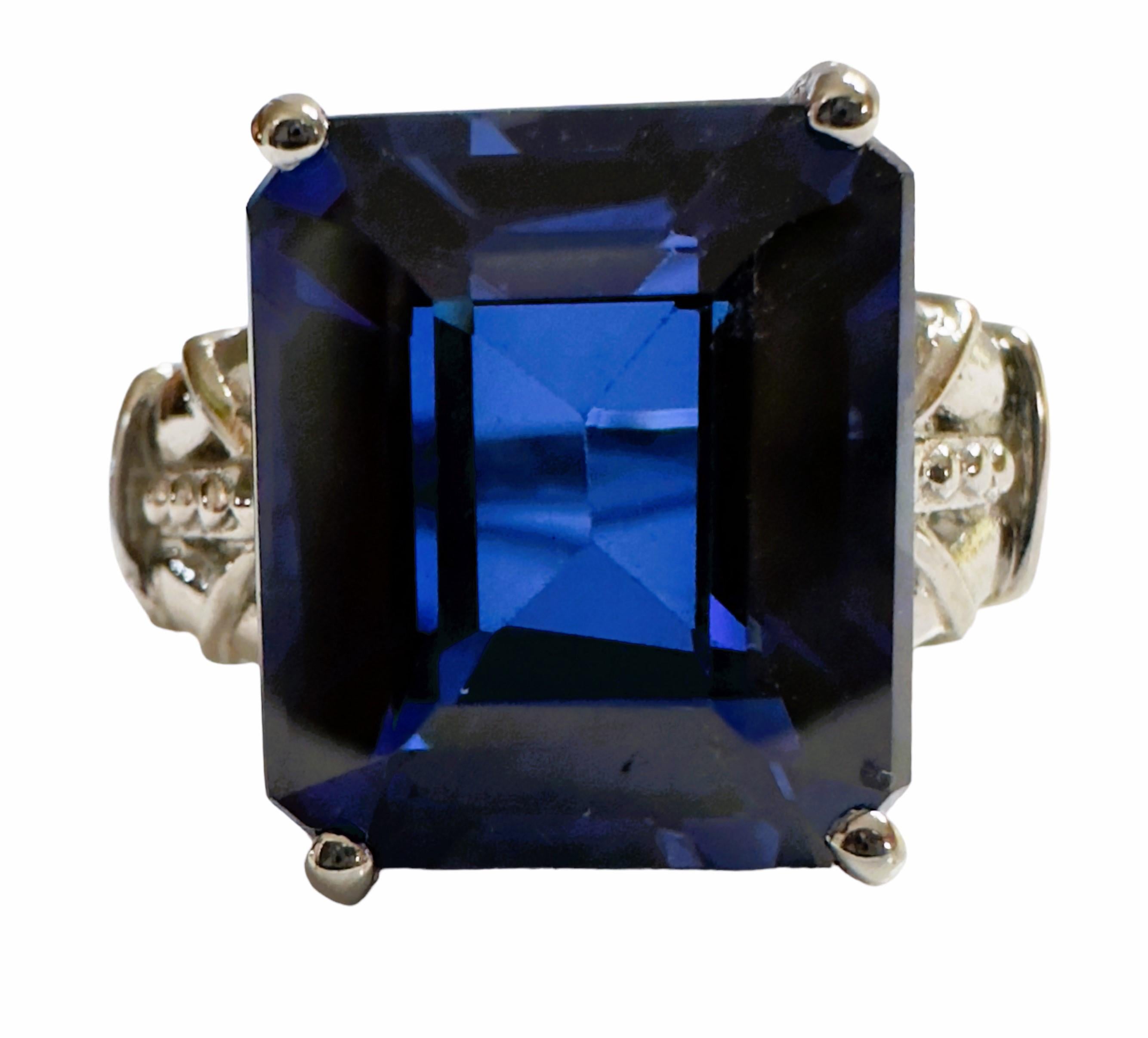 The ring is a size 6.25 and has just a beautiful and brilliant sapphire stone.  It was mined in Africa.  It is a high quality stone. The IF stands for 