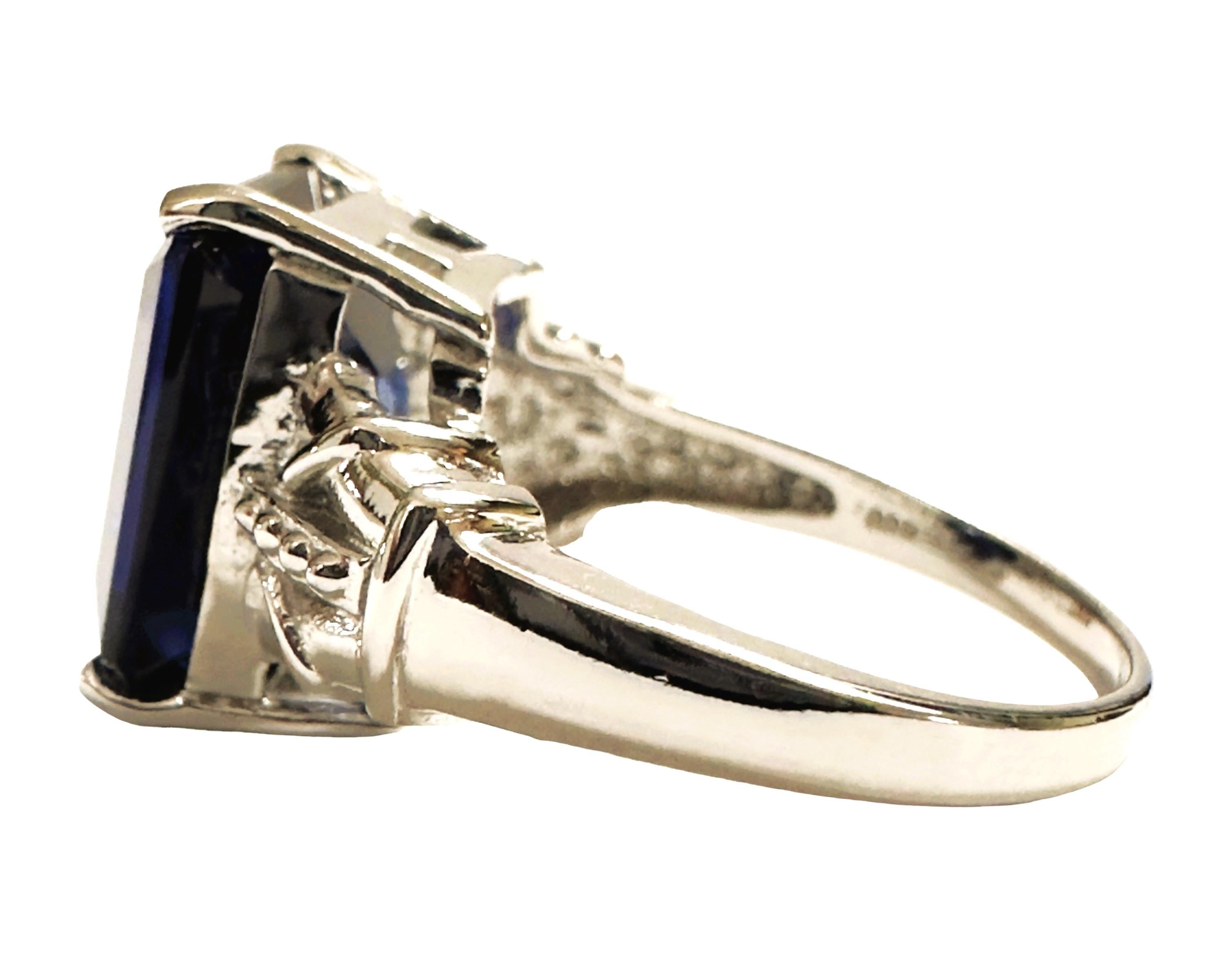 The ring is a size 6.5 and has just a beautiful and brilliant sapphire stone.  It was mined in Africa.  It is a high quality stone. The IF stands for 