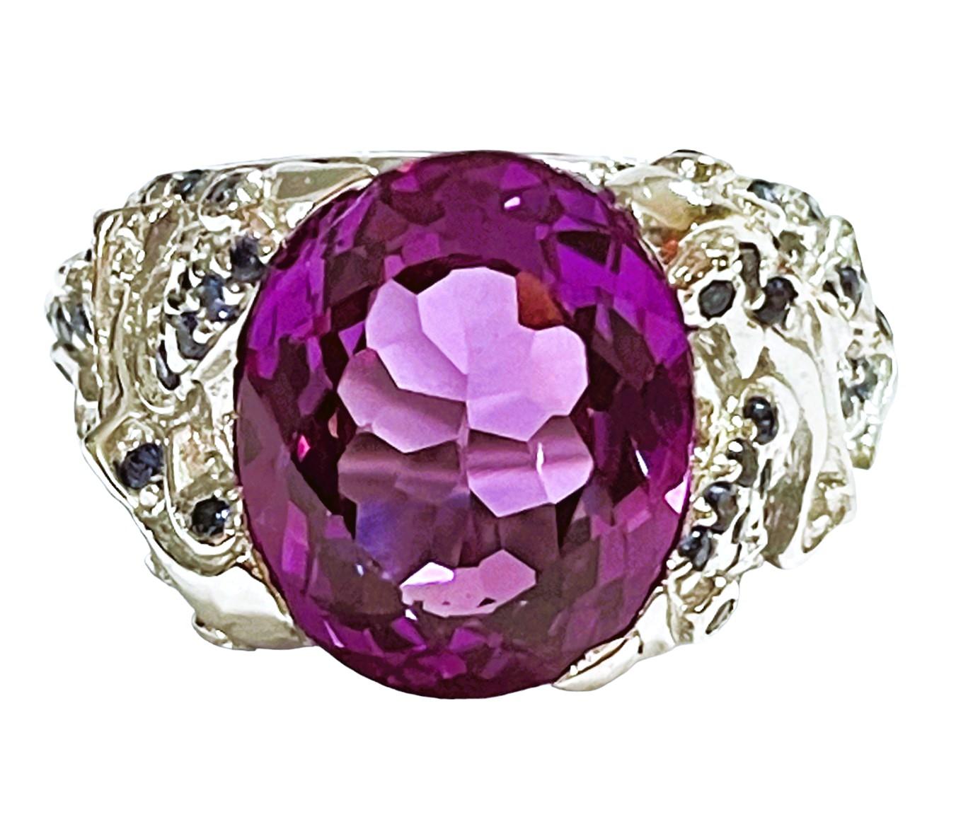 What beautiful colors in this ring!  The ring is a size 7.25.   It is a natural stone and was mined in Africa and is just exquisite. It is an authentic natural stone. It is a highly rated and the IF means 