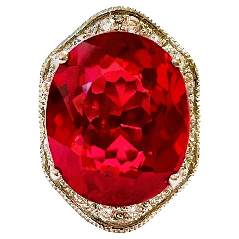 Bague Argent Avec 2 Fleurs En Opaline Et Cœurs Brillants - Taille 58, Moderne