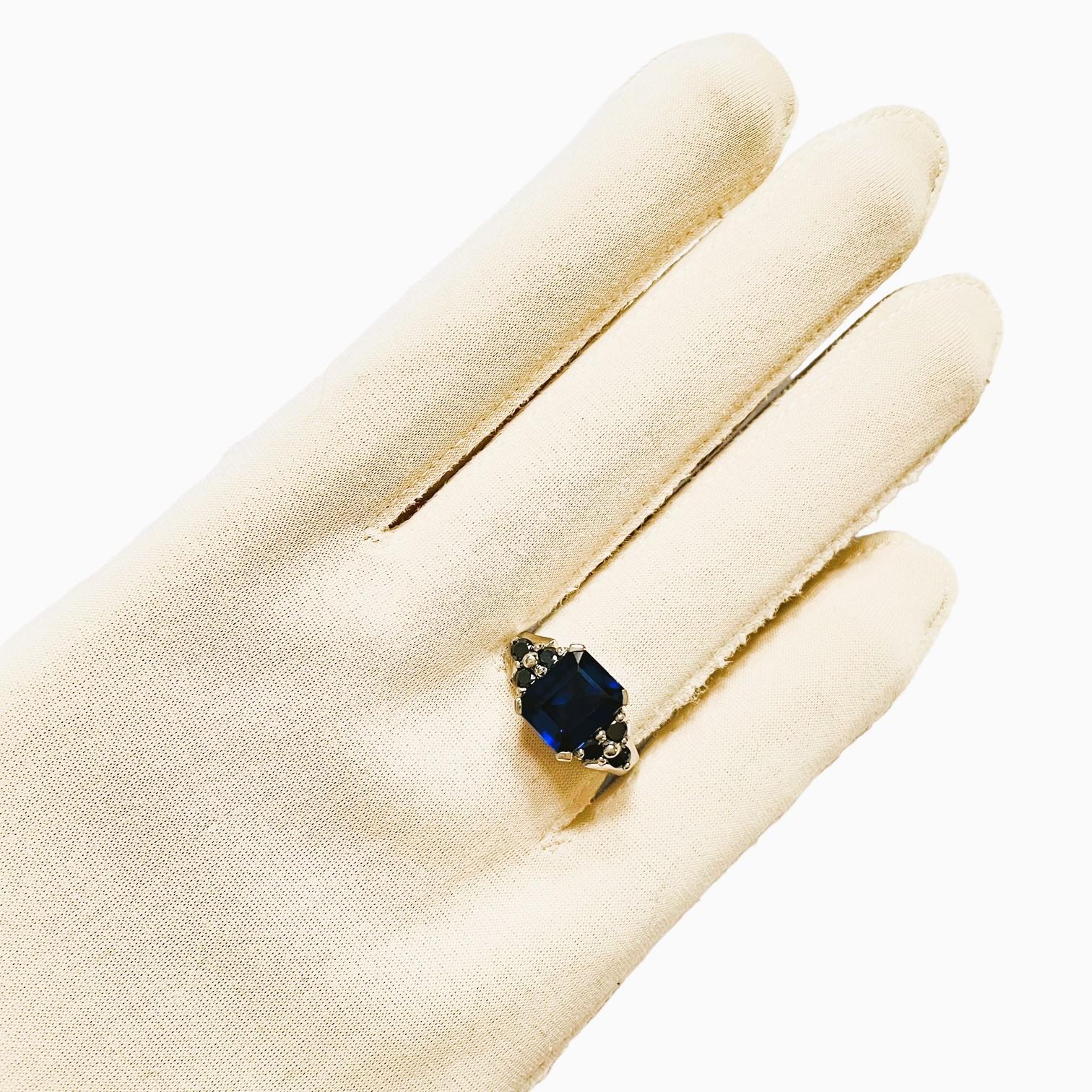 New African IF 3.90 Ct Kashmir Blue Sapphire Sterling Ring 4