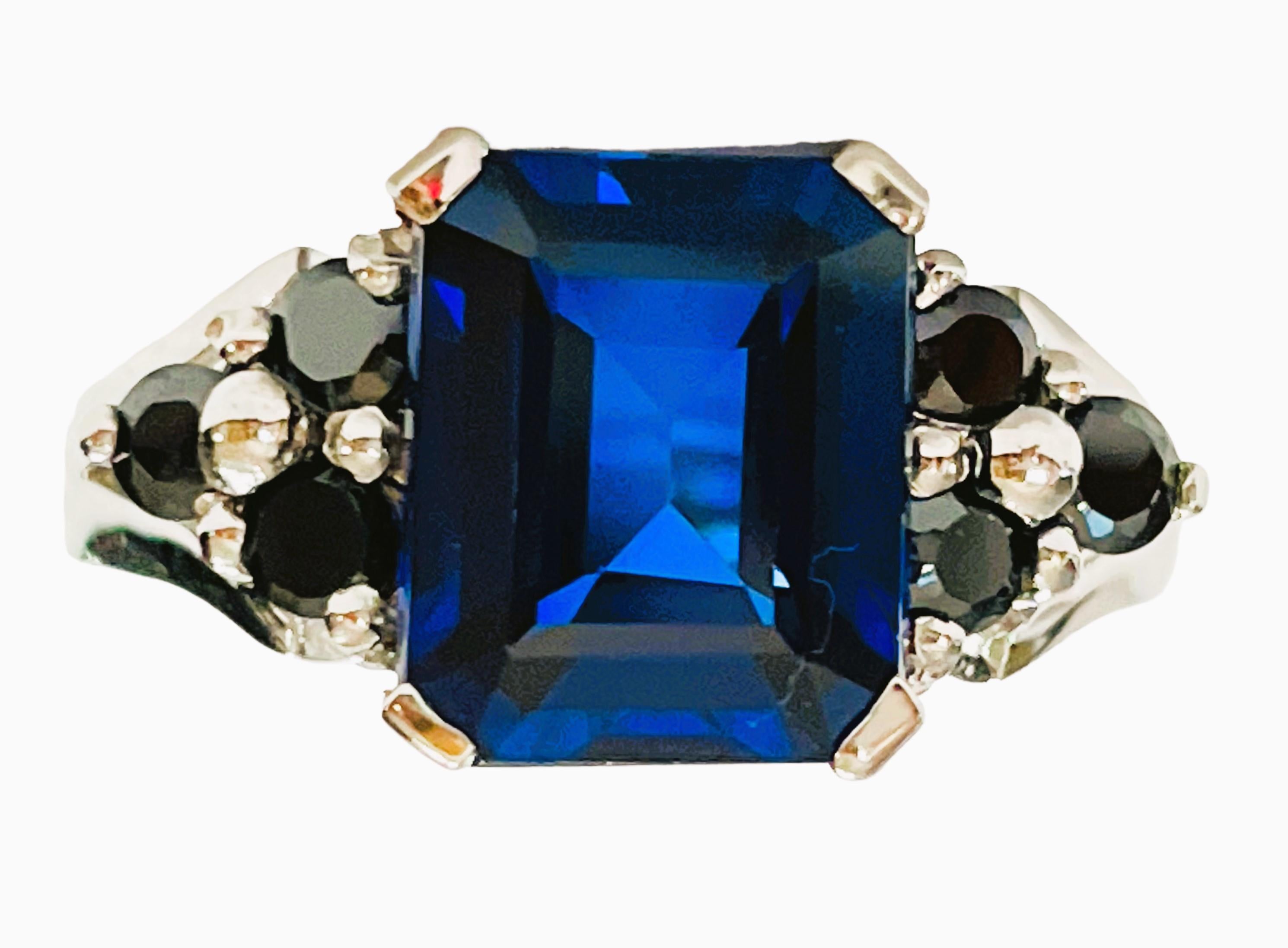 The ring is a size 7.5. It was mined in Africa and is just exquisite. It is a highly rated IF (Internally Flawless) stone.  A very high quality stone. It is a Asscher cut stone and is 3.90 Cts.   The main stone is 9 x 8.7 mm and is surrounded by