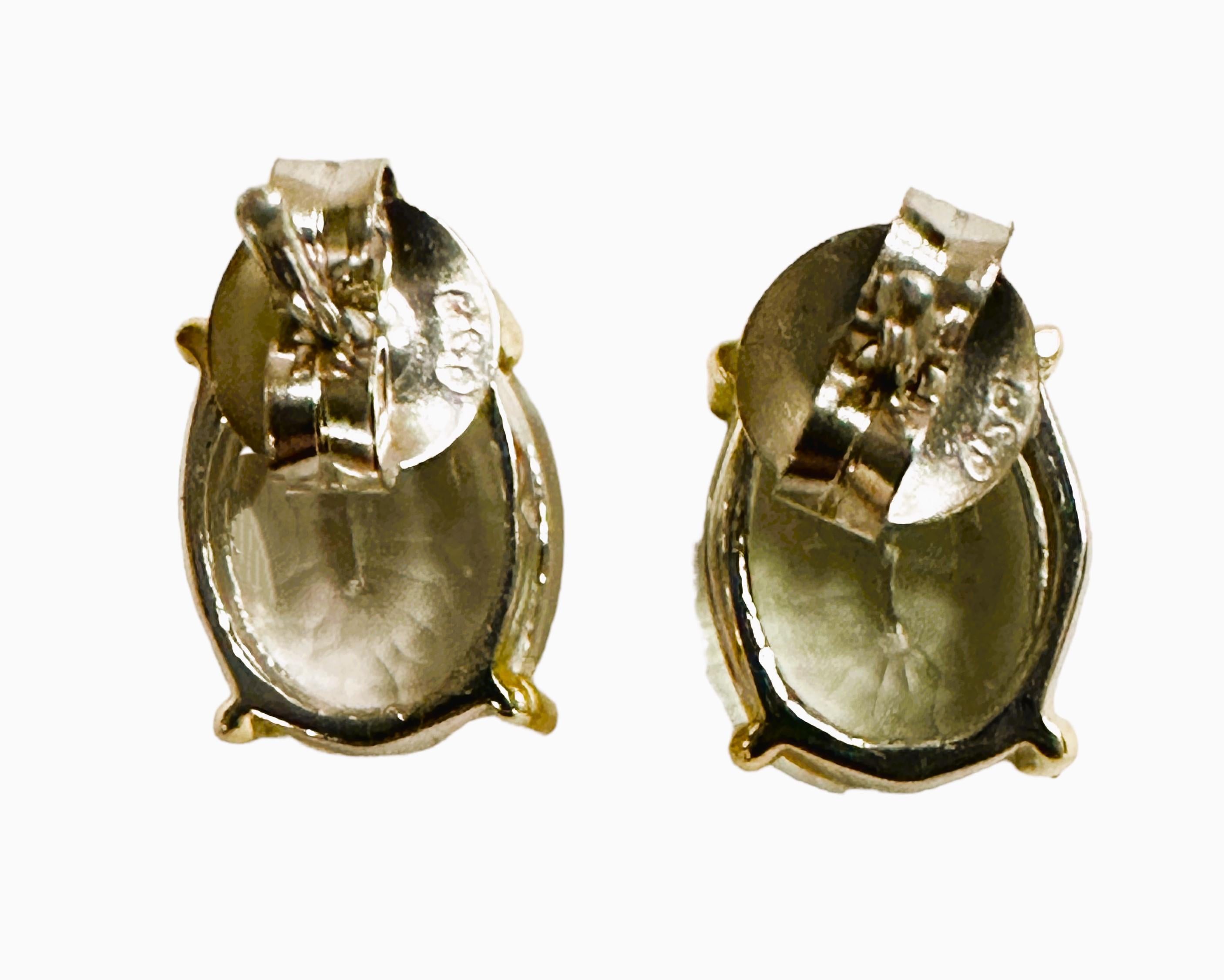 Boucles d'oreilles africaines neuves en argent sterling avec améthyste verte et saphir de 4.48 carats, IF Neuf - En vente à Eagan, MN