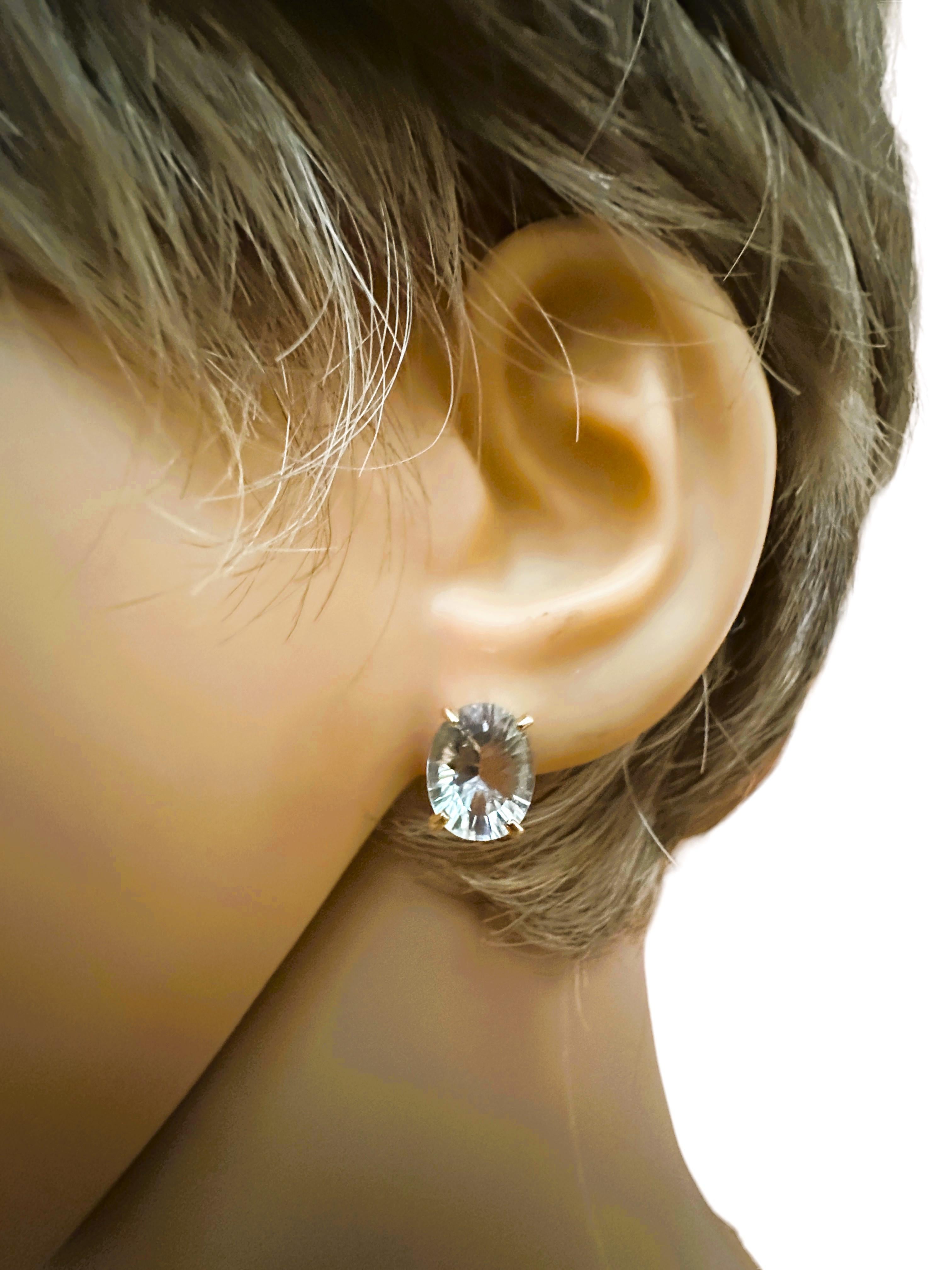 Boucles d'oreilles africaines neuves en argent sterling avec améthyste verte et saphir de 4.48 carats, IF en vente 1