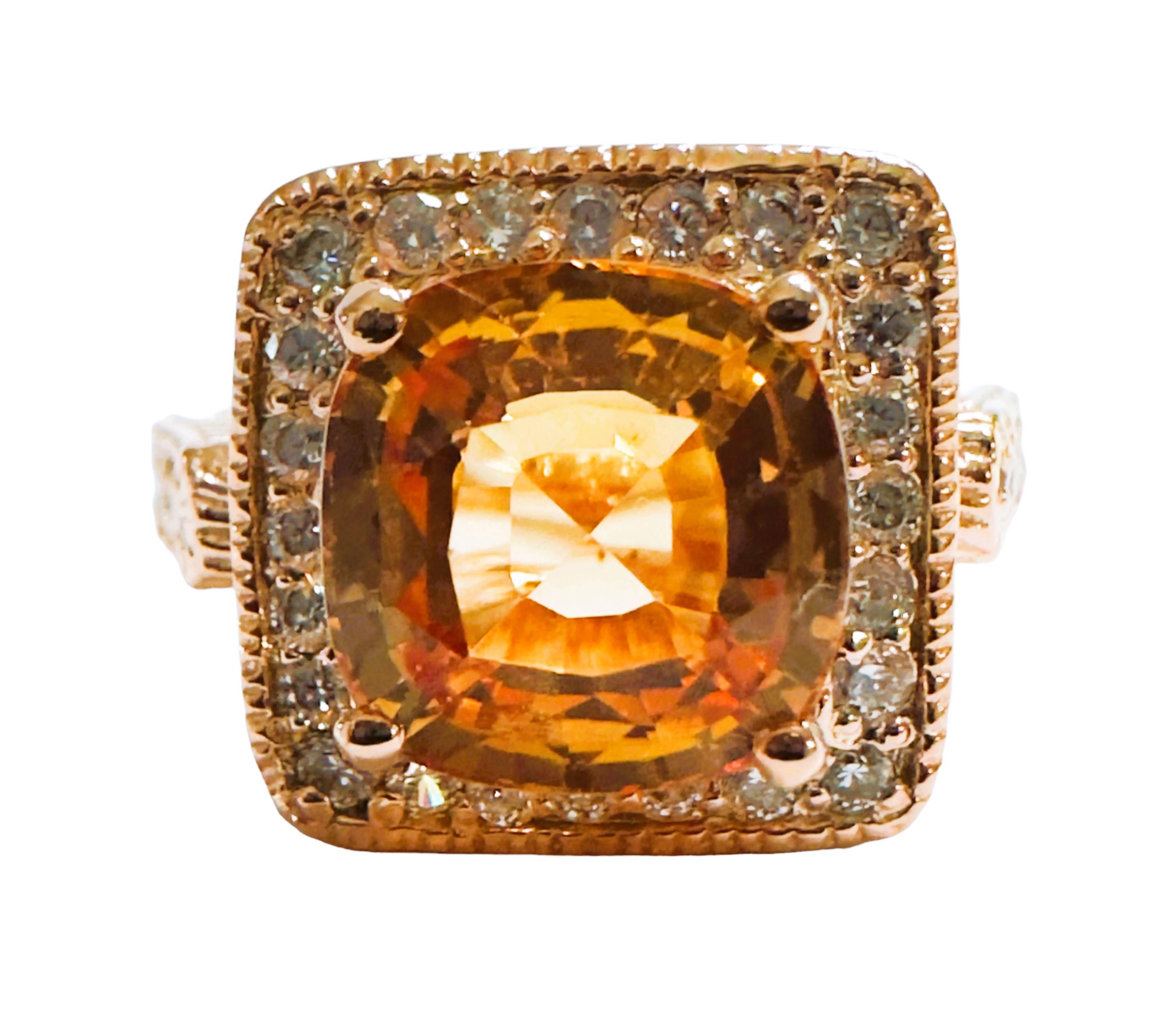 This ring is just beautiful. The ring is a size 7.   The stone is from Africa and is just exquisite. The IF stands for 