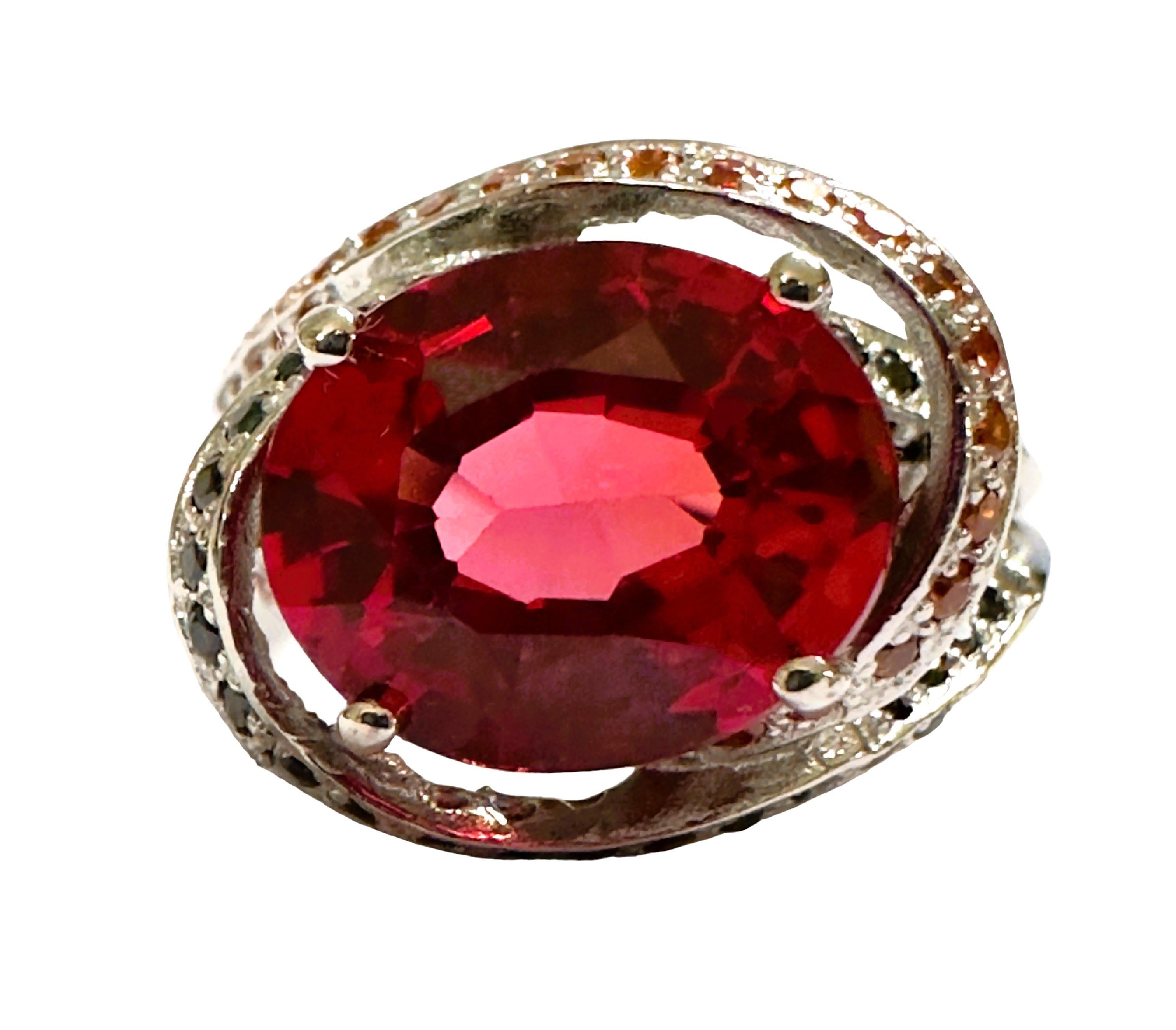 What a beautiful color this stone is!  The ring is a size 5.5.   It is from Africa and is just exquisite.  The 