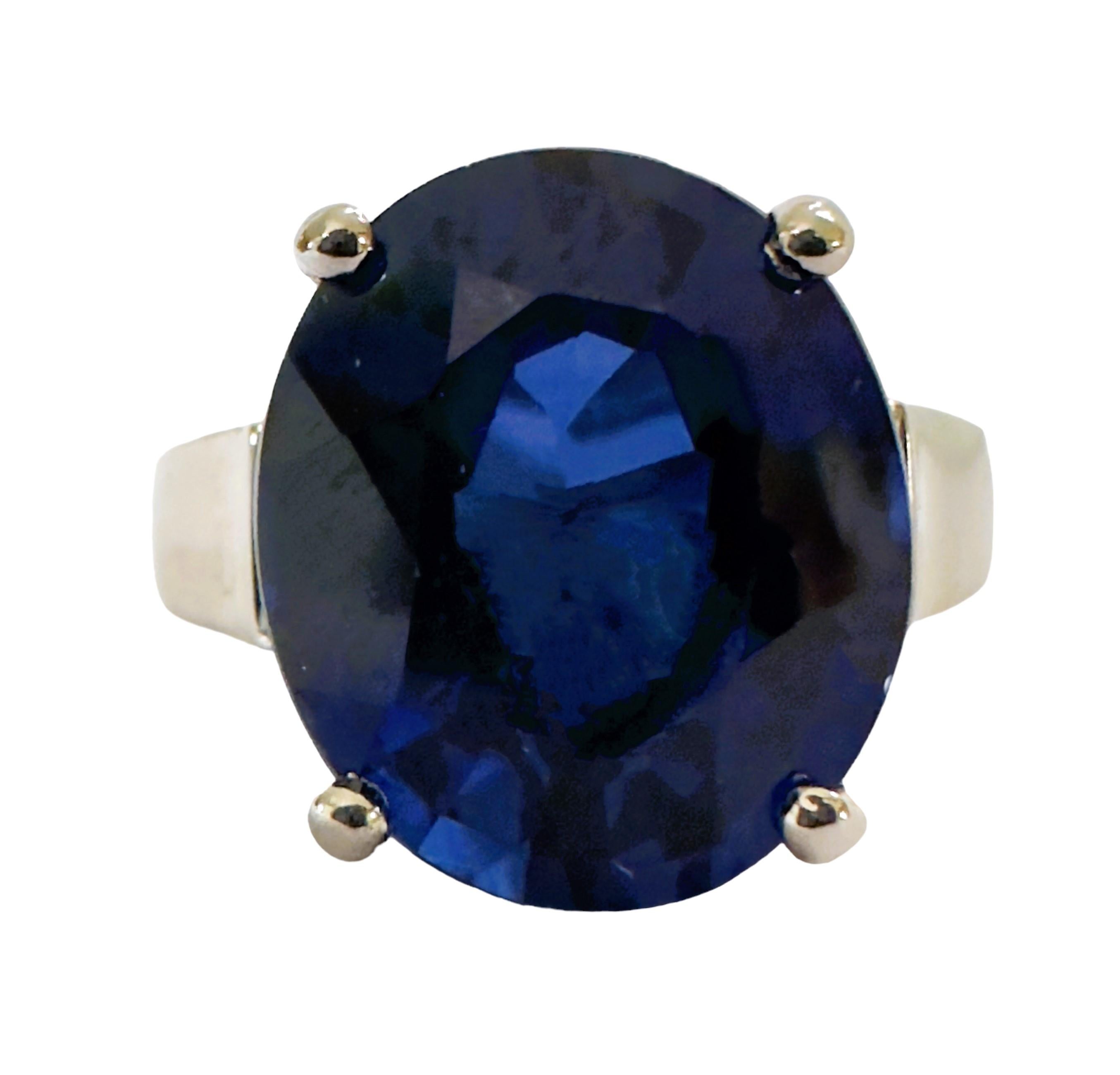 This stone has such gorgeous color!  The ring is a size 5.5.  The stone is from Africa.   It is a highly rated IF (Internally Flawless) stone.  The stone is an oval cut stone and is 7.8.0 cts.  It measures 13 x 11 mm.  It has 3 diamond cut royal