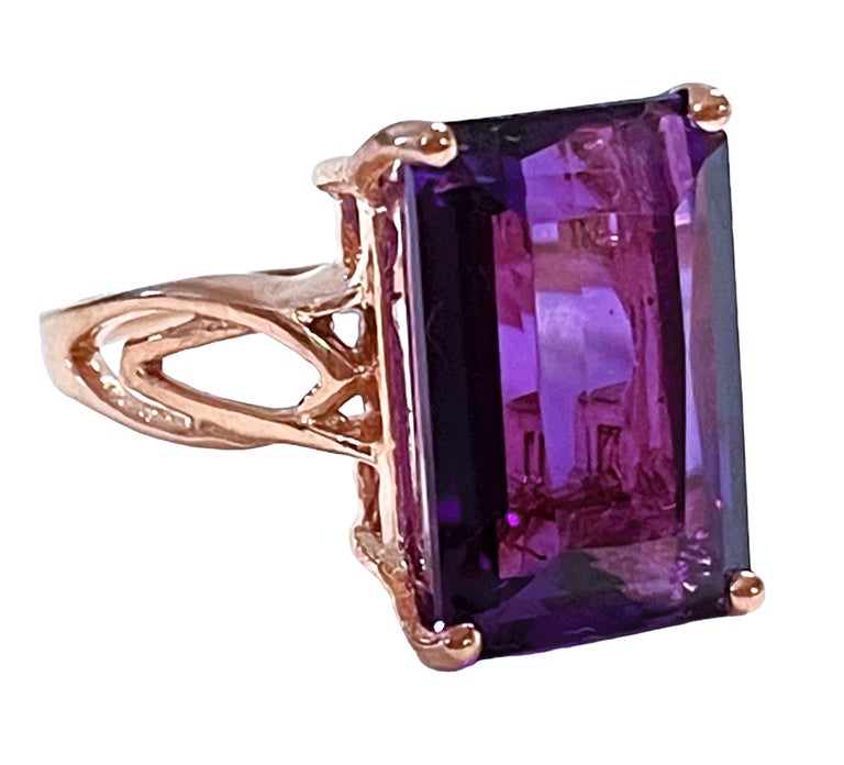 New African IF Color Changing Purple and Blue Amethyst RGold Plated ...