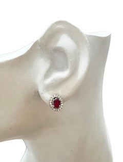 New African IF 'Internally Flawless' Pink Raspberry Tourmaline Sterling Earrings