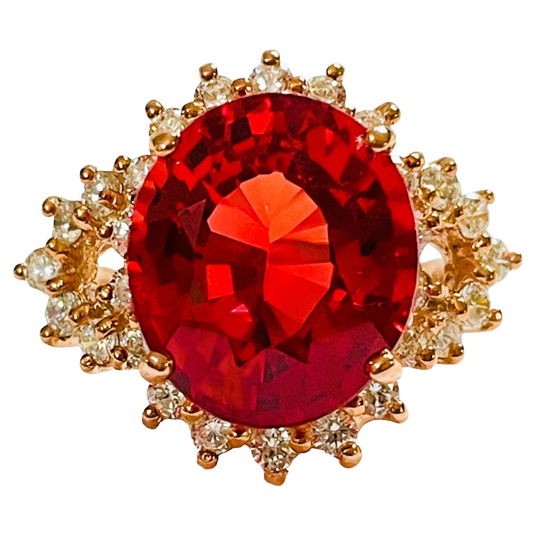 Pendentif En Argent Sterling 925 Avec Saphir Padparadscha 11ct Certifié AGSL