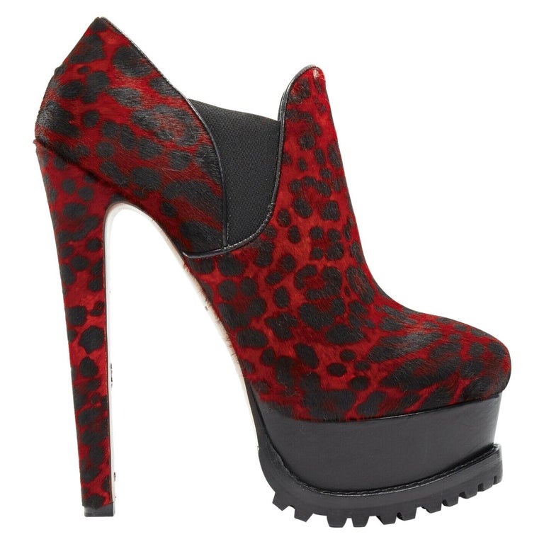 leopard and red shoes