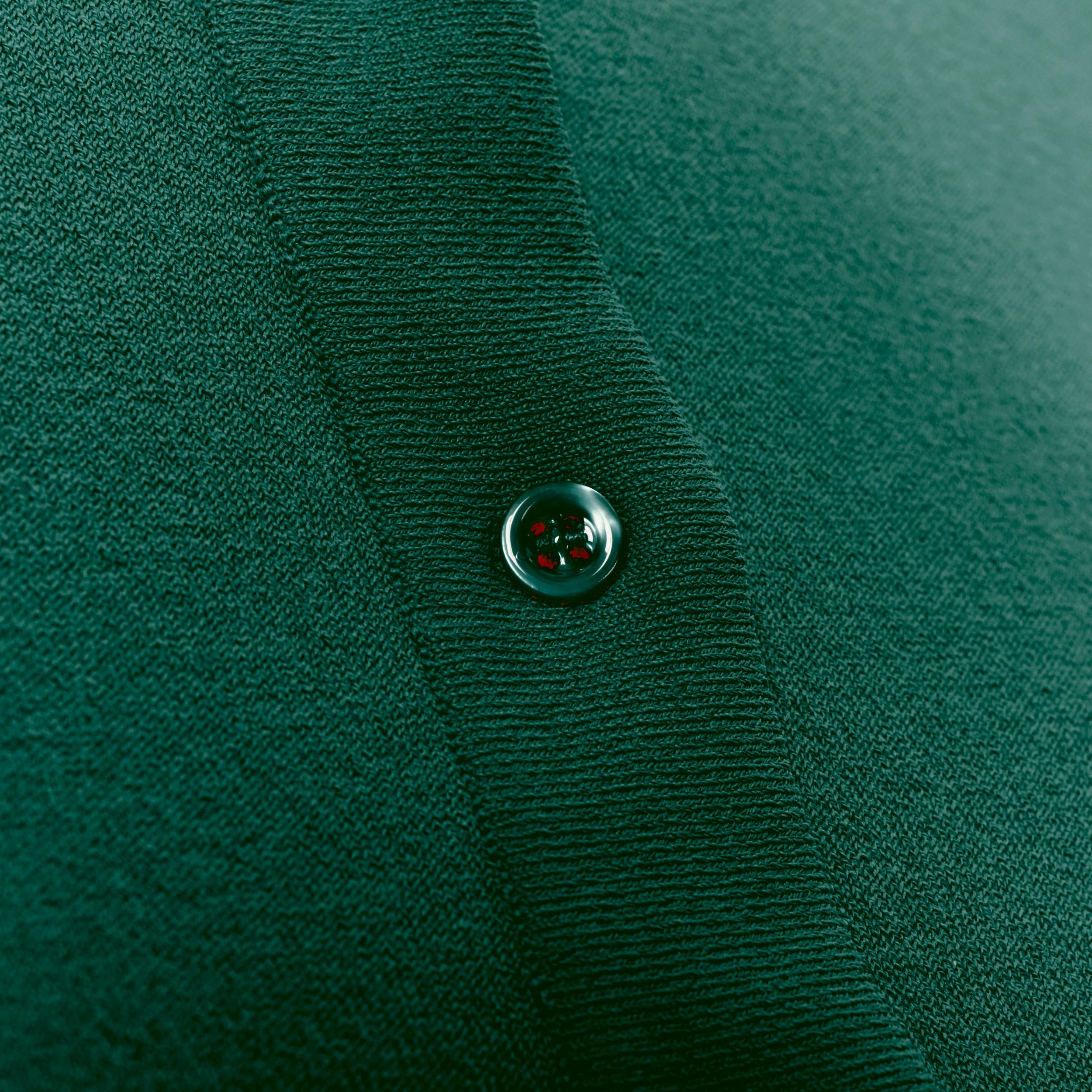 new ALAIA Signature cropped stretch button cardigan Bleu Canard teal FR36 XS 4