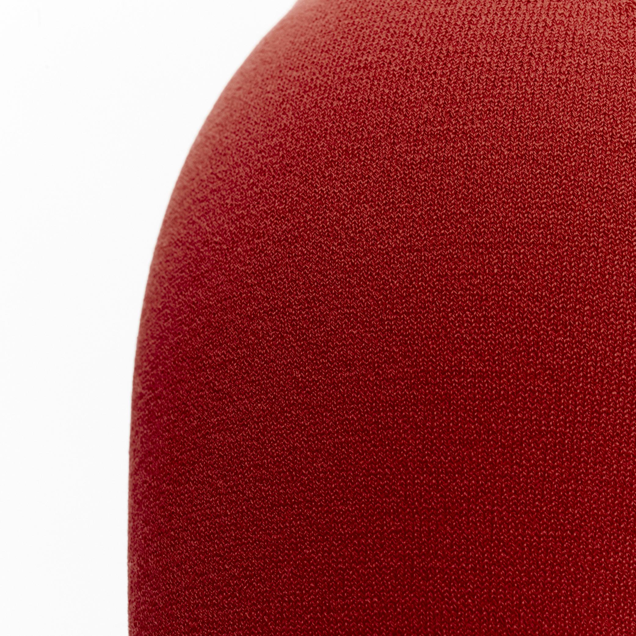 Cardigan en maille stretch à boutons rouge écarlate ALAIA Signature FR38 S, neuf en vente 7