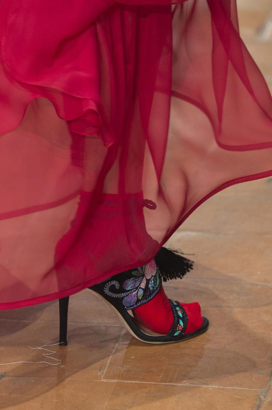New Alberta Ferretti Beaded and Embroidered Satin Stiletto Heel Sandals 39  US 9 In New Condition In Montgomery, TX