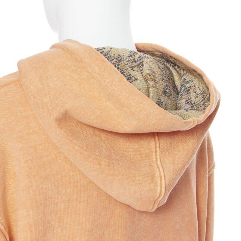 new ALCHEMIST orange washed cotton tweed embroidered hood patchwork hoodie L
Reference: TGAS/A05827
Brand: Alchemist
Model: Washed hoodie
Collection: 2019
Material: Cotton
Color: Orange
Pattern: Solid
Extra Details: Embroidered brown tweed lining at