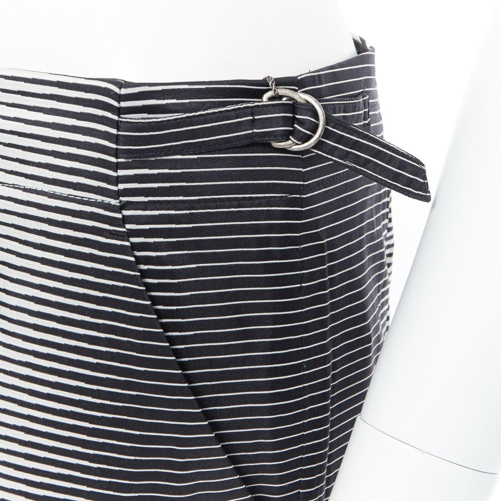 Gray new ALEXANDER MCQUEEN 2009 grey ombre striped slim leg pant IT44 XS