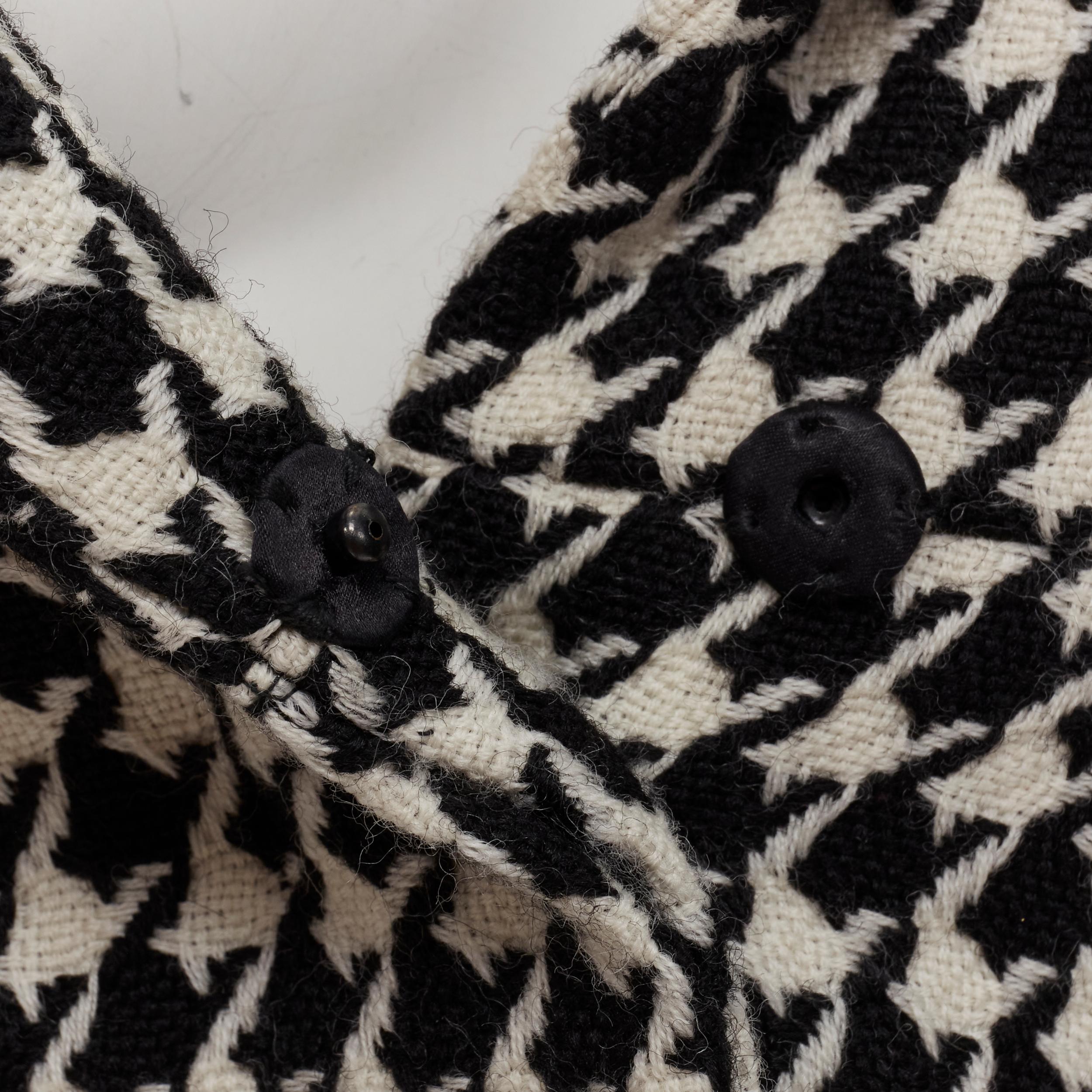 neu ALEXANDER MCQUEEN 2009 Runway Horn Of Plenty Look 1 Jacke mit Hahnentrittmuster IT40 6