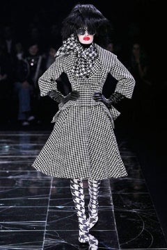 neu ALEXANDER MCQUEEN 2009 Runway Horn Of Plenty Look 1 Jacke mit Hahnentrittmuster IT40