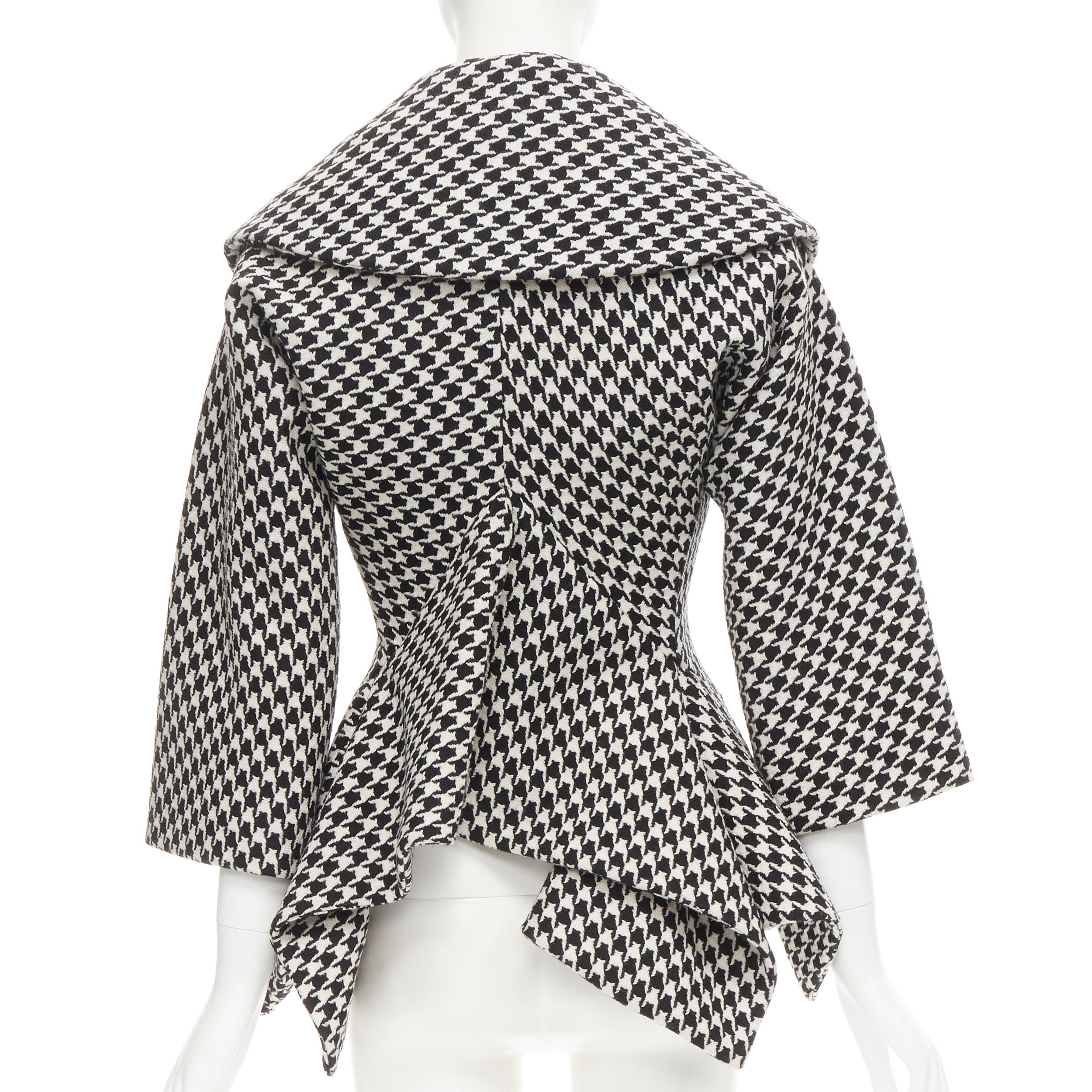neu ALEXANDER MCQUEEN 2009 Runway Horn Of Plenty Look 1 Jacke mit Hahnentrittmuster IT40 Damen