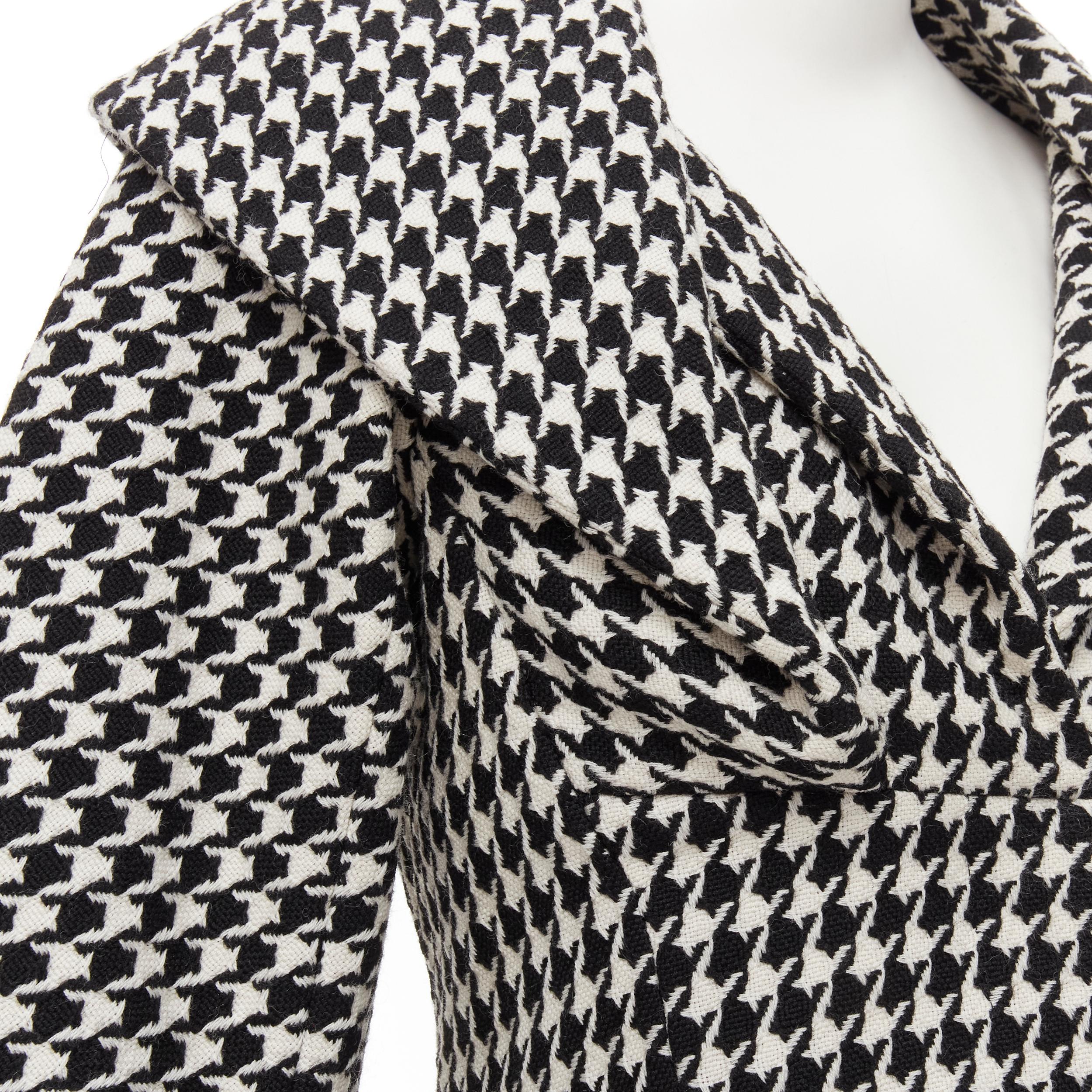 neu ALEXANDER MCQUEEN 2009 Runway Horn Of Plenty Look 1 Jacke mit Hahnentrittmuster IT40 2