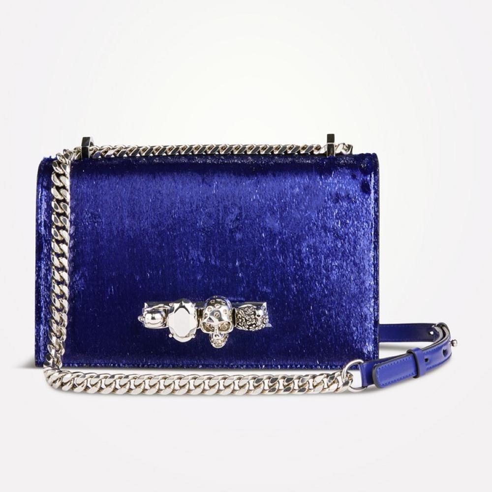 New Alexander McQueen 2019 Jeweled Tinsel Satchel Bag $2940 en vente 5