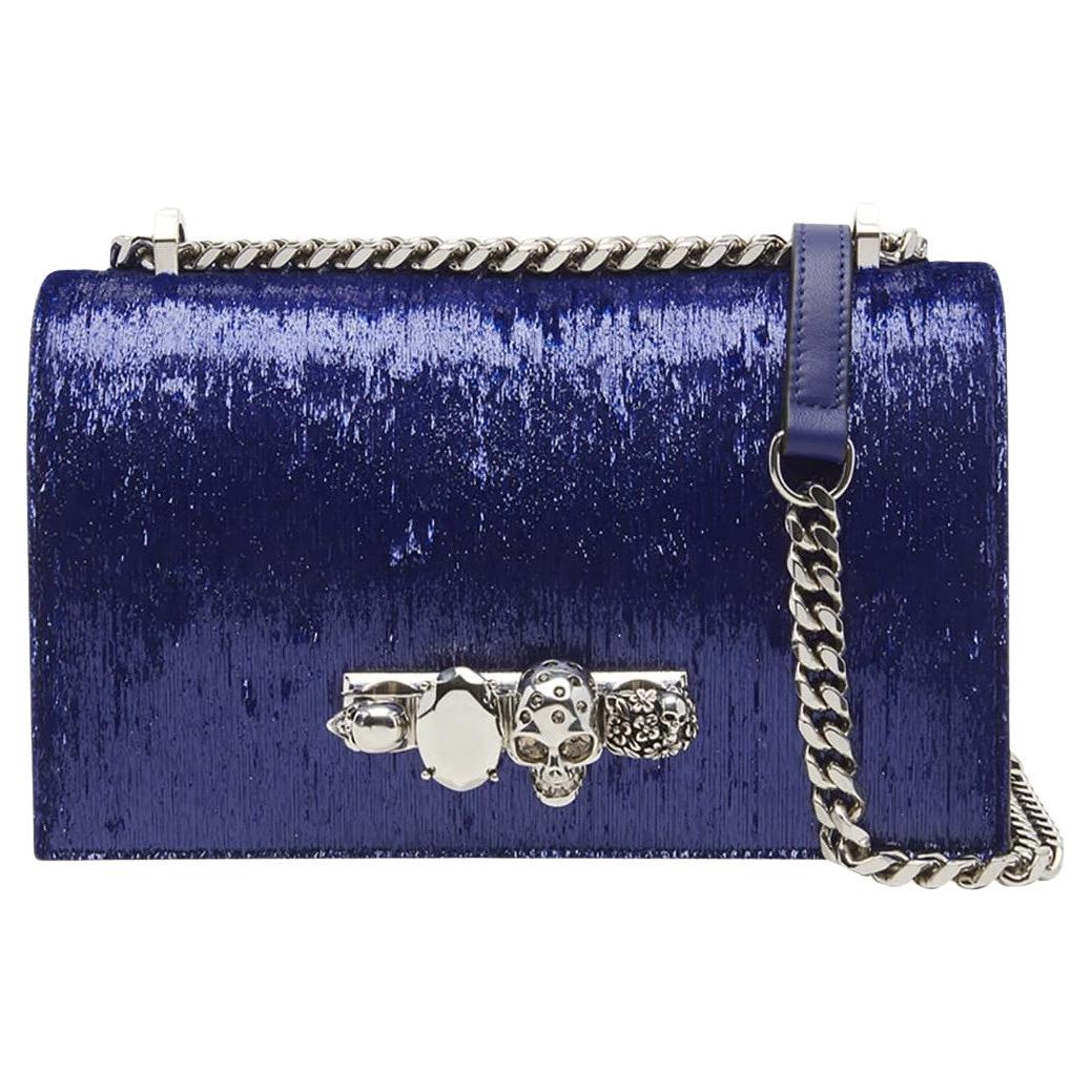 New Alexander McQueen 2019 Jeweled Tinsel Satchel Bag $2940 en vente 7