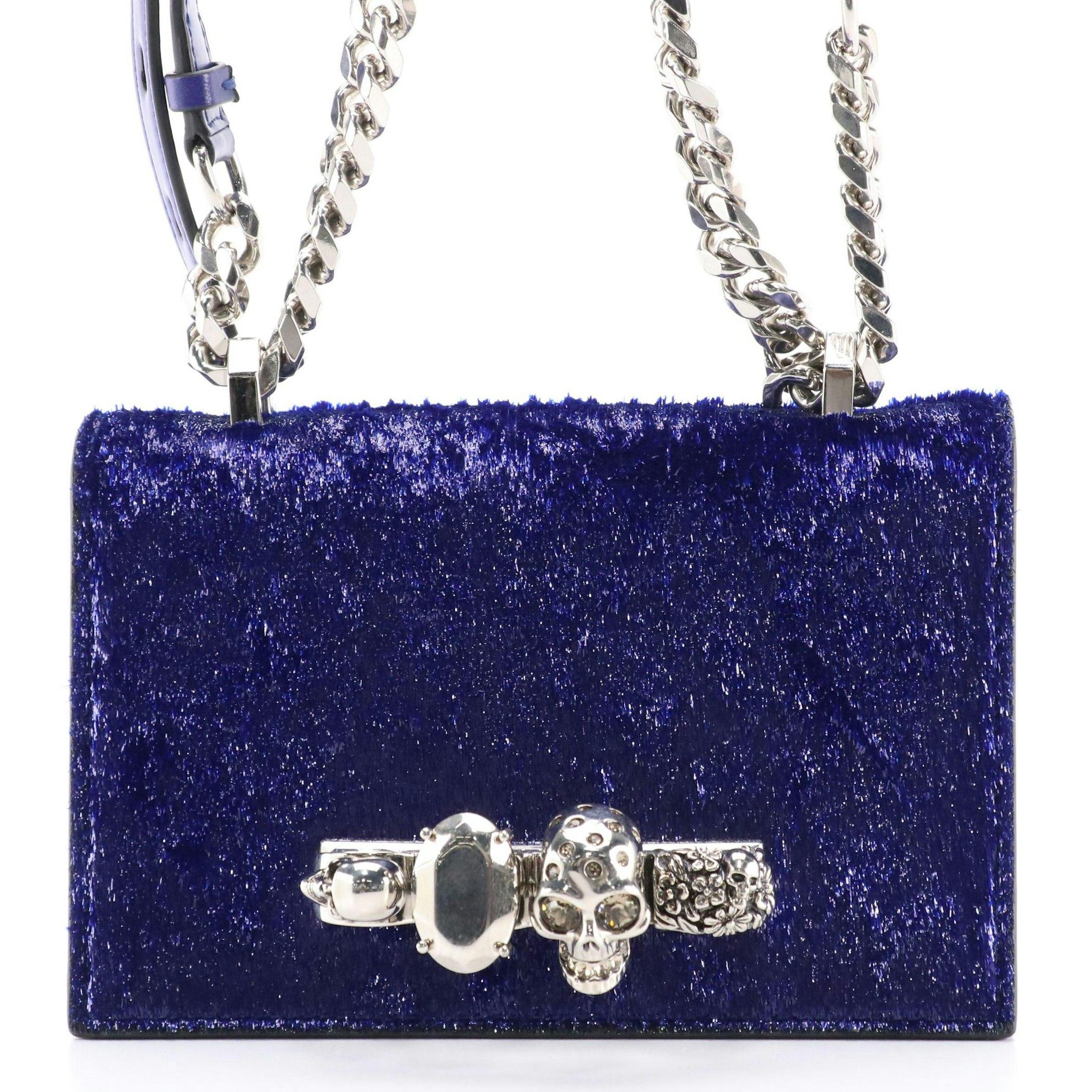 New Alexander McQueen 2019 Jeweled Tinsel Satchel Bag $2940 en vente 3