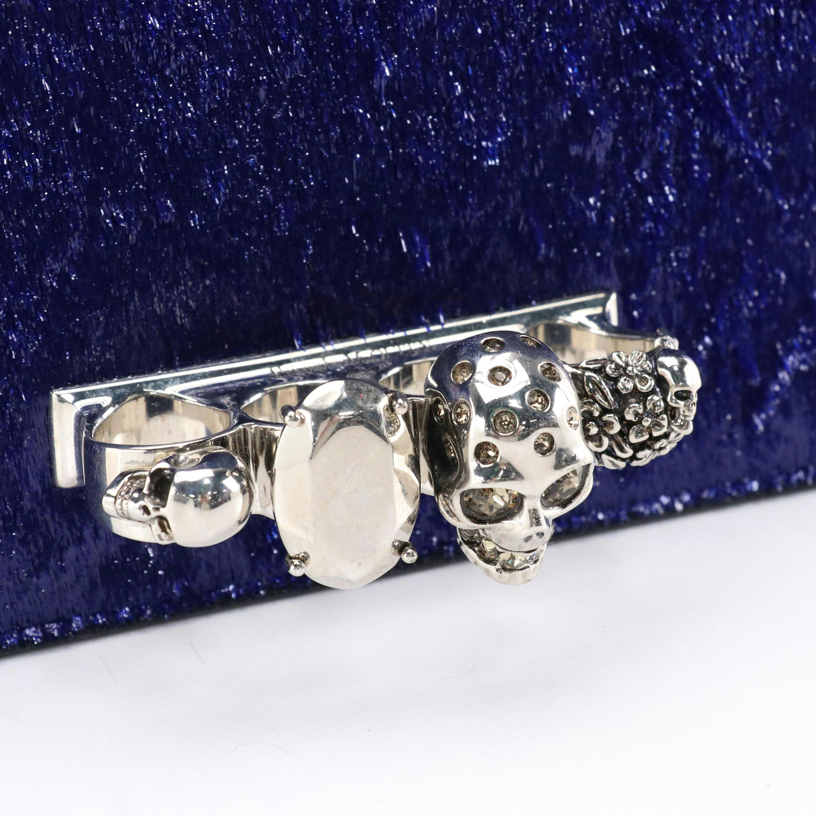 New Alexander McQueen 2019 Jeweled Tinsel Satchel Bag $2940 en vente 4