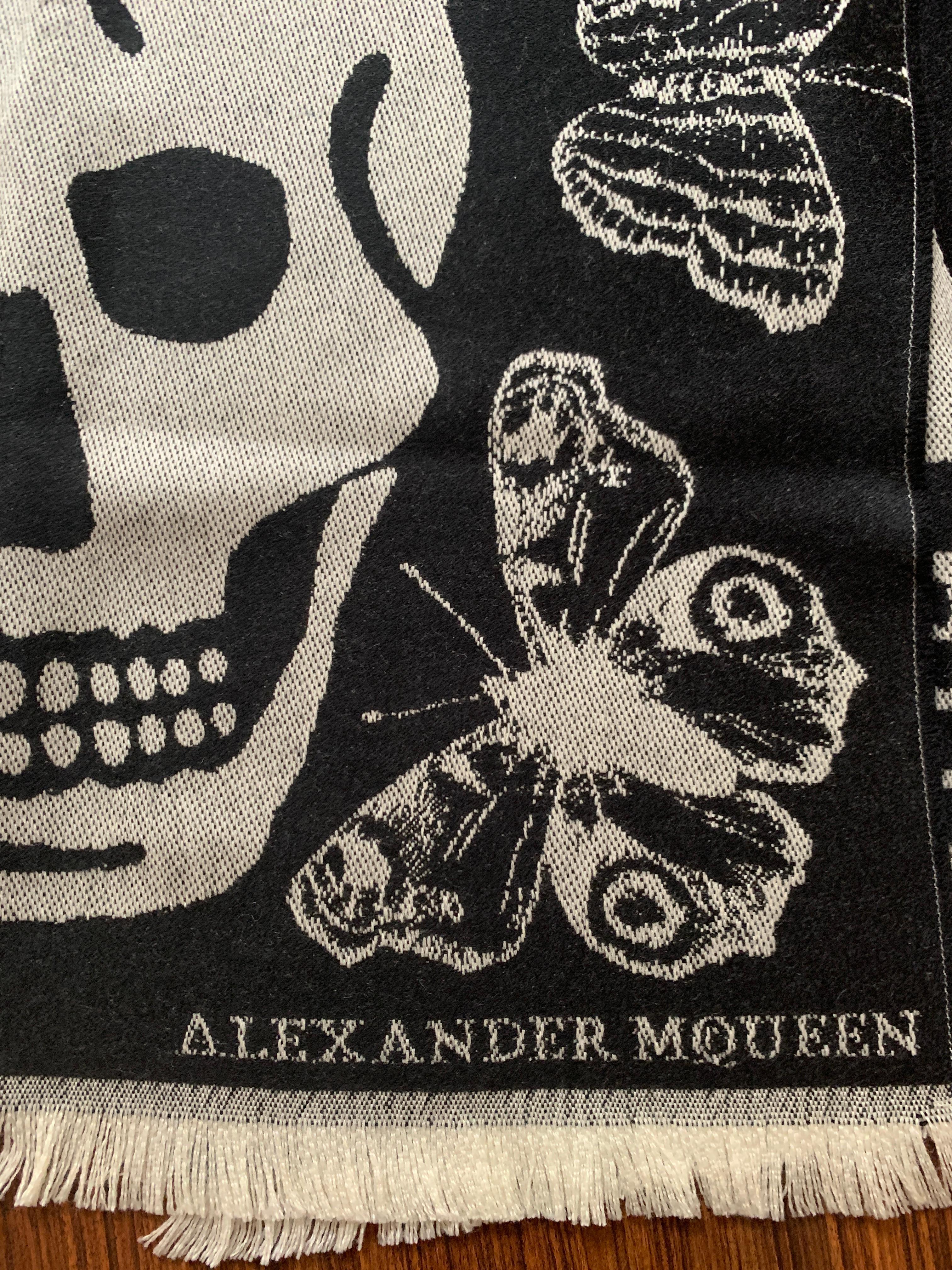 alexander mcqueen butterfly scarf