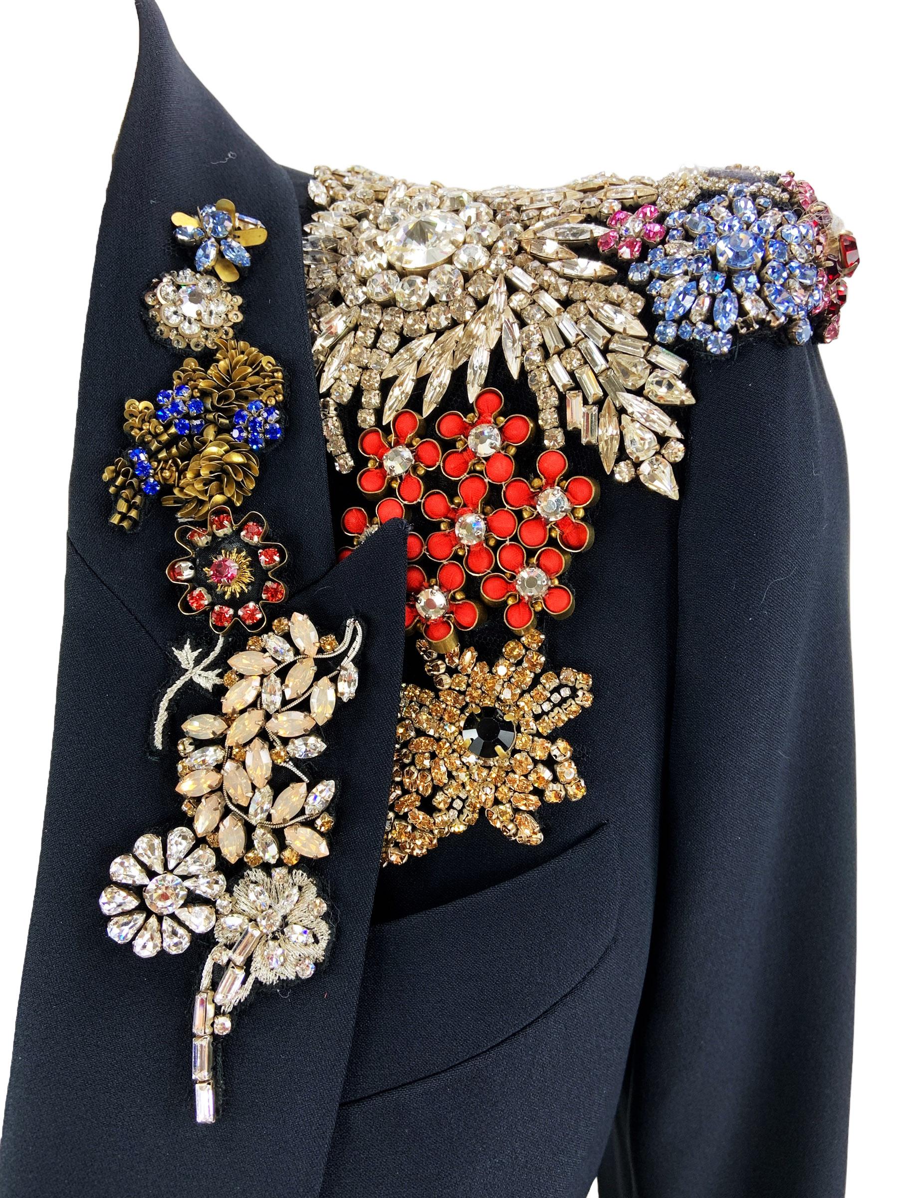 Nuovo Alexander McQueen Giacca impreziosita da cristalli come visto su  Sharon Osbourne 42 in vendita 4