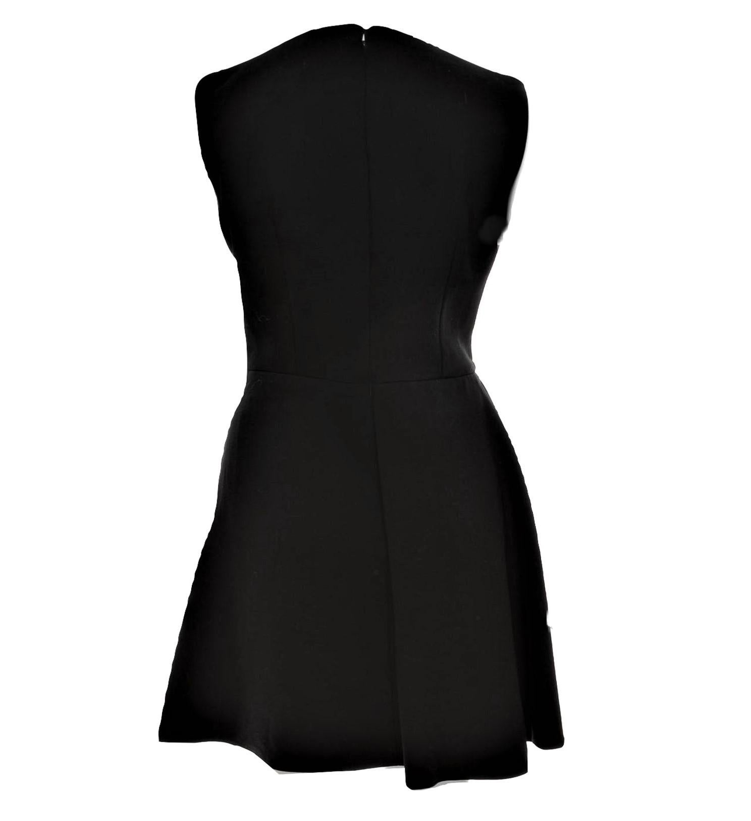 Women's New Alexander McQueen F/W 2015 Wool Dress  $2425 Sz IT 40