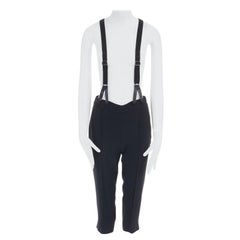 new ALEXANDER MCQUEEN Runway SS07 suspender braces cropped dungaree pants IT40