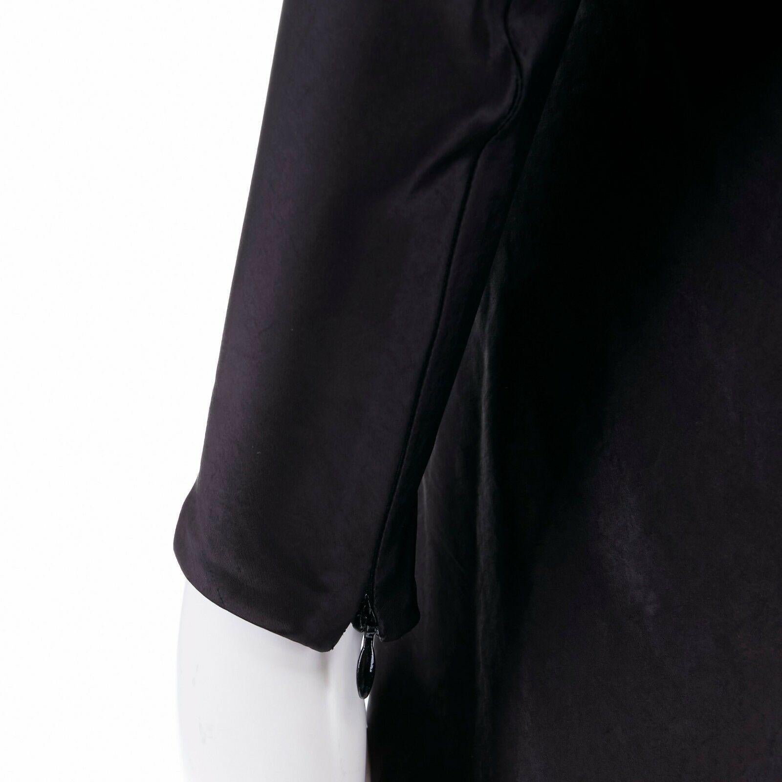 new ALEXANDER MCQUEEN Runway SS08 black single button kimono mini dress IT38 XS 2