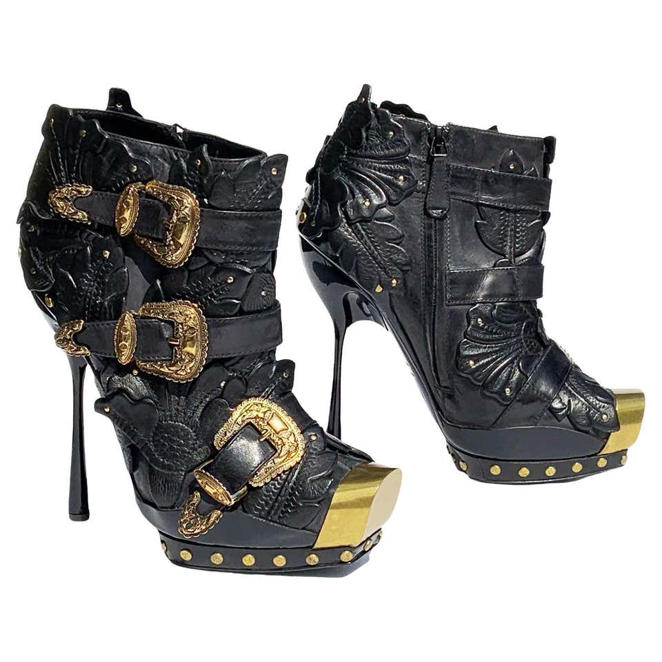 Alexander McQueen Etched Fishbone Platform Sandals For Sale at 1stDibs ...