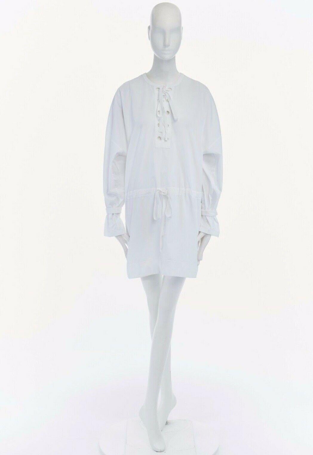 white cotton tunic dress