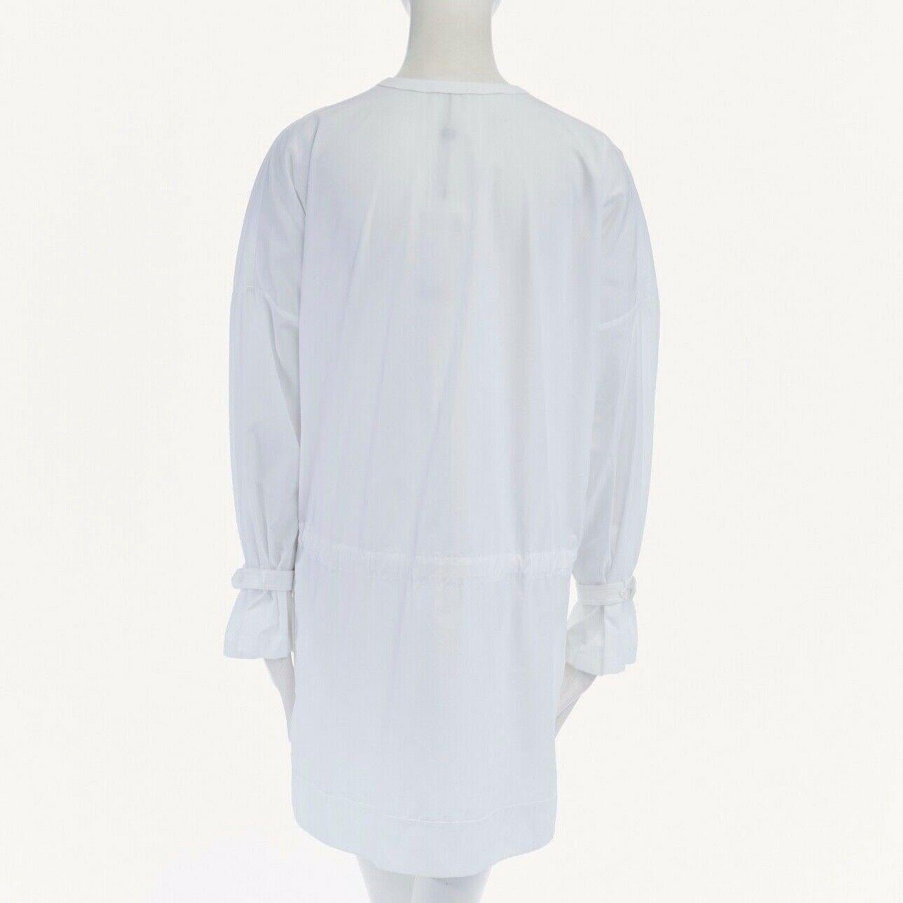 new ALEXANDER MCQUEEN white cotton lace front tunic dress FR38 US8 UK10 M 1